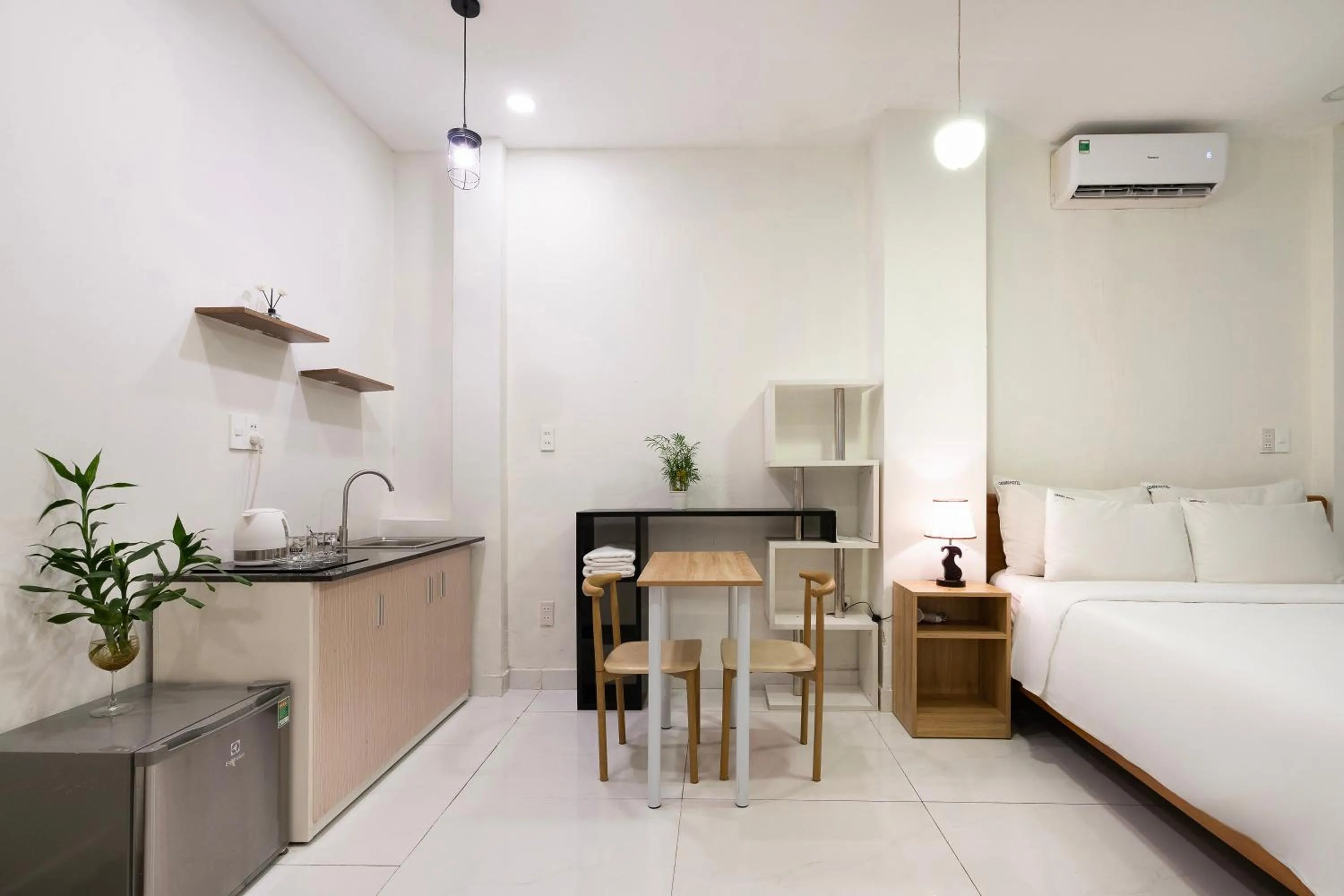 Living room, Bed in Gemini Saigon CENTER - New & Quiet near Bui Vien Walking Street
