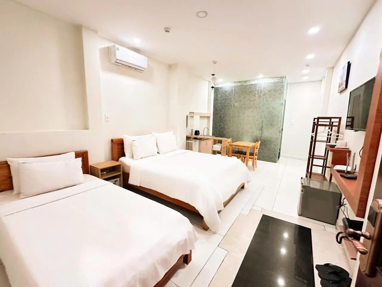 Bedroom, Bed in Gemini Saigon CENTER - New & Quiet near Bui Vien Walking Street