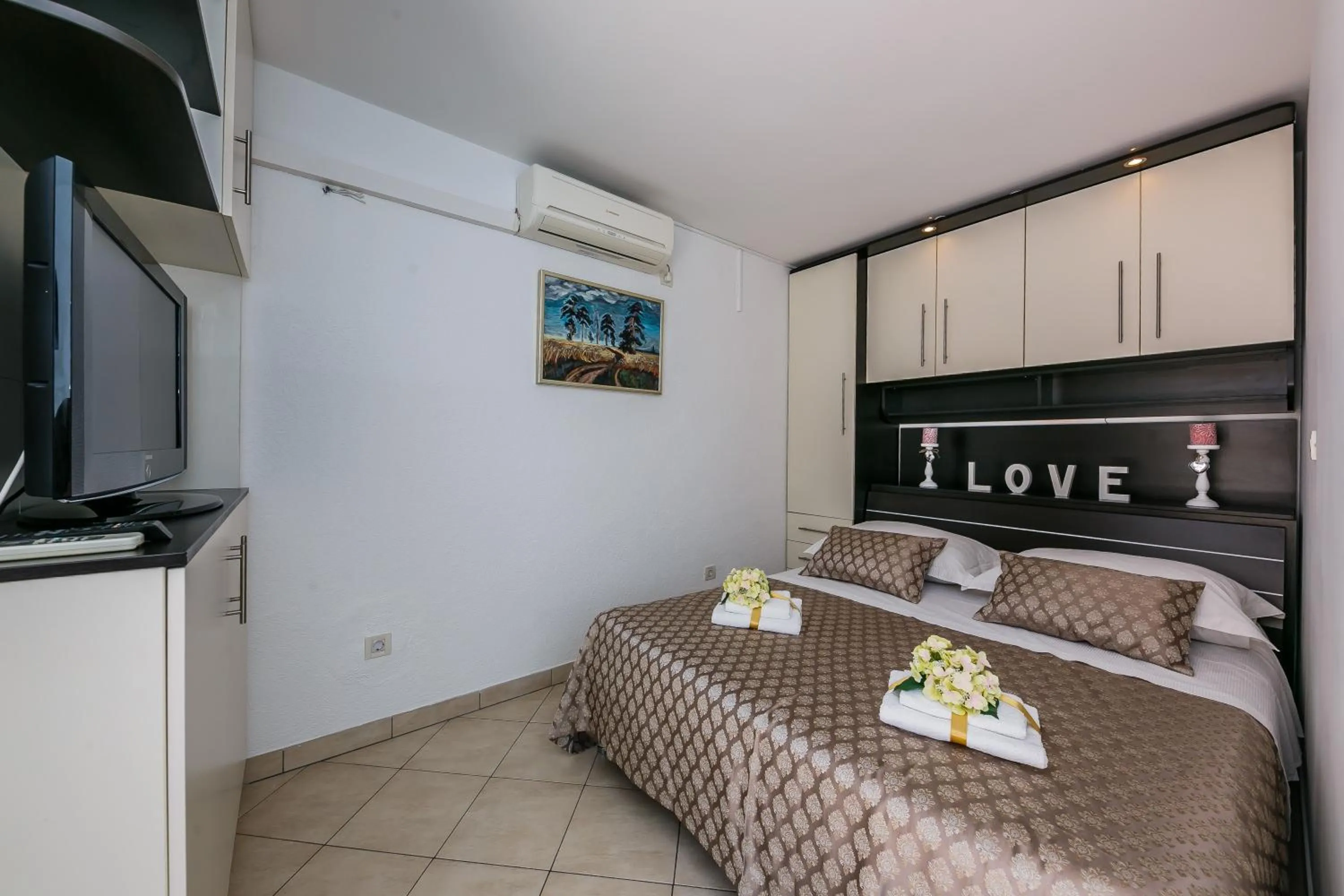 Bedroom, Bed in Villa Spaladium