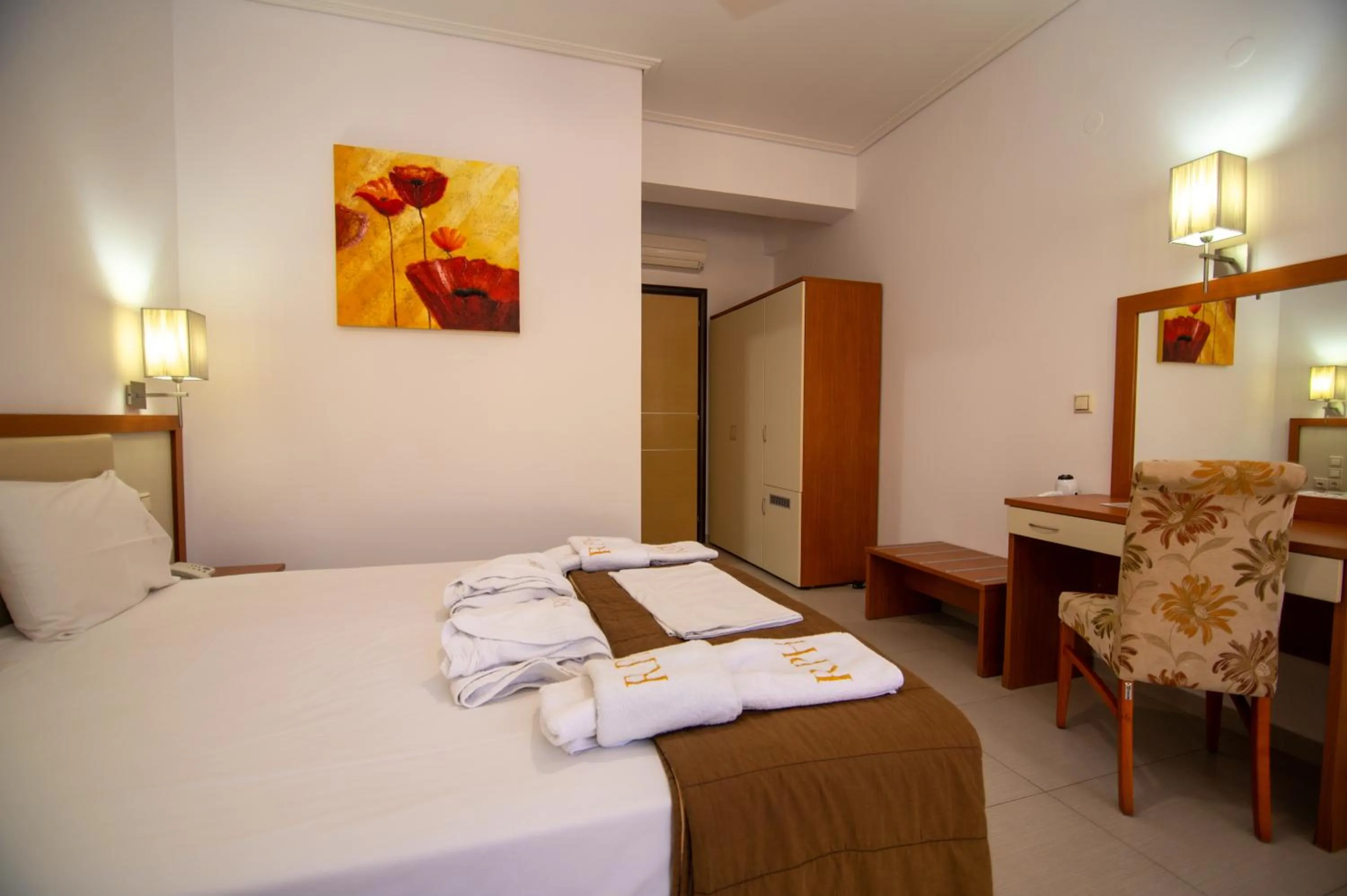 Bed in Riviera Perdika Hotel