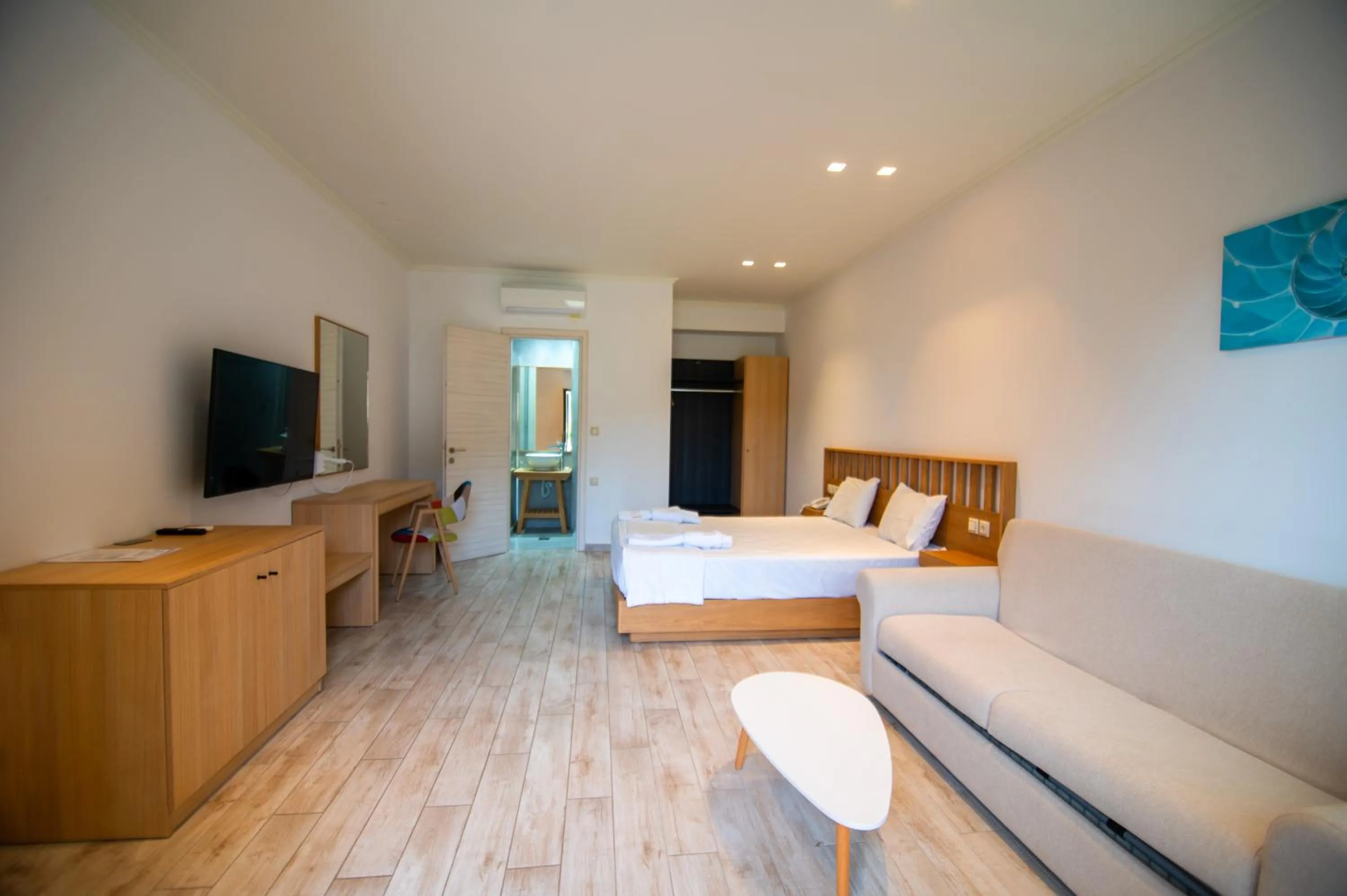 Bed in Riviera Perdika Hotel