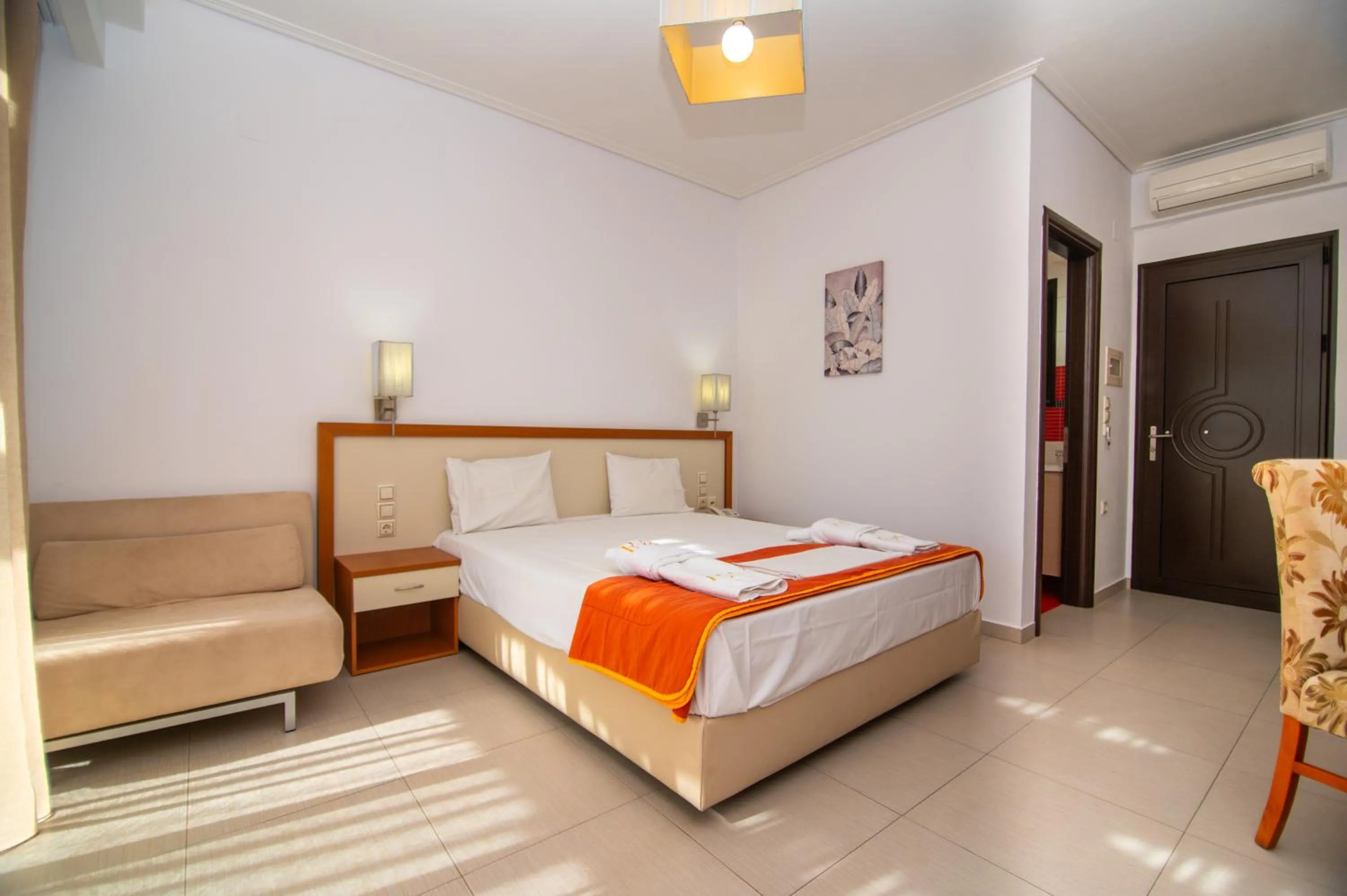 Bed in Riviera Perdika Hotel