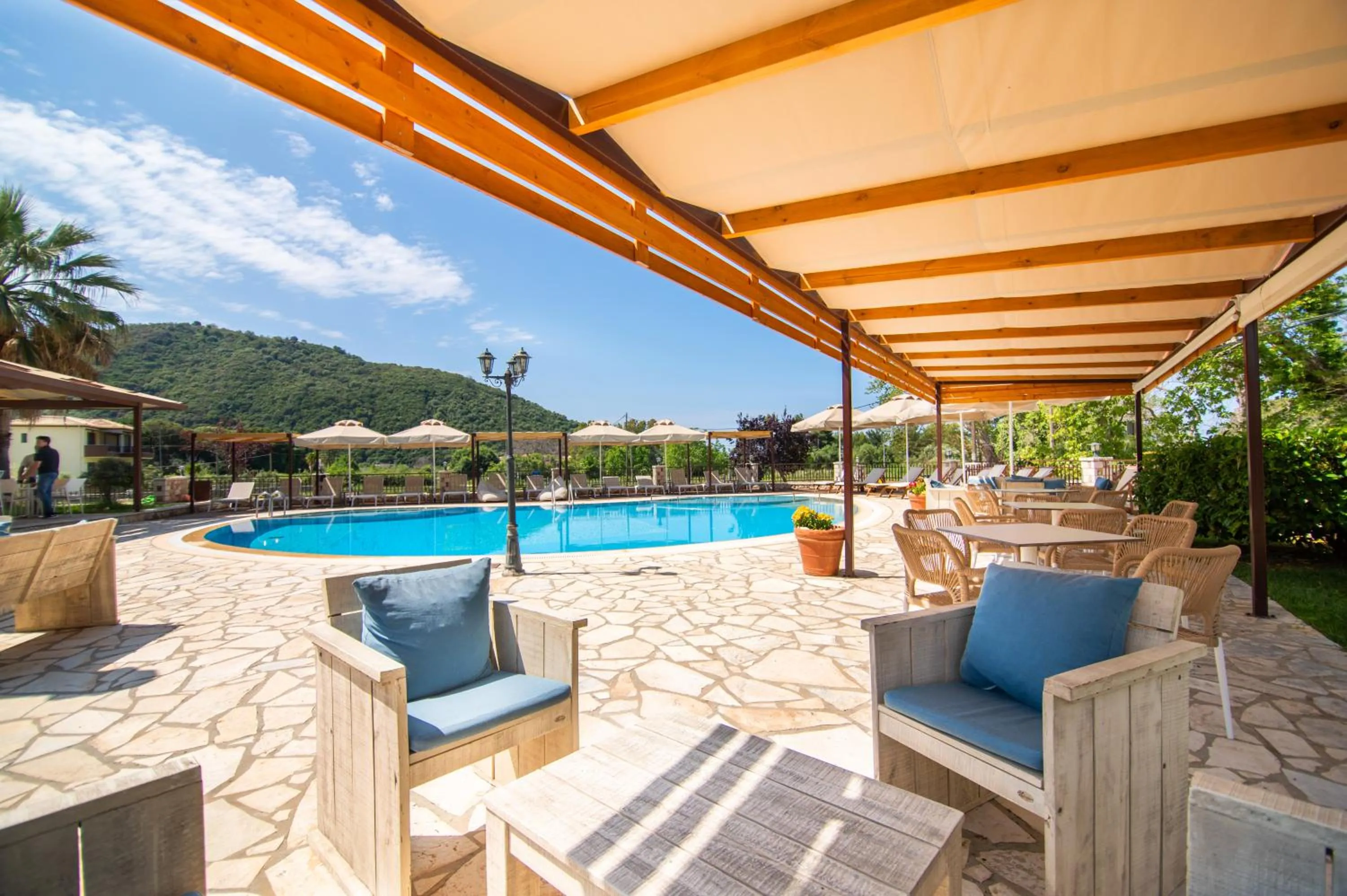 Pool view in Riviera Perdika Hotel