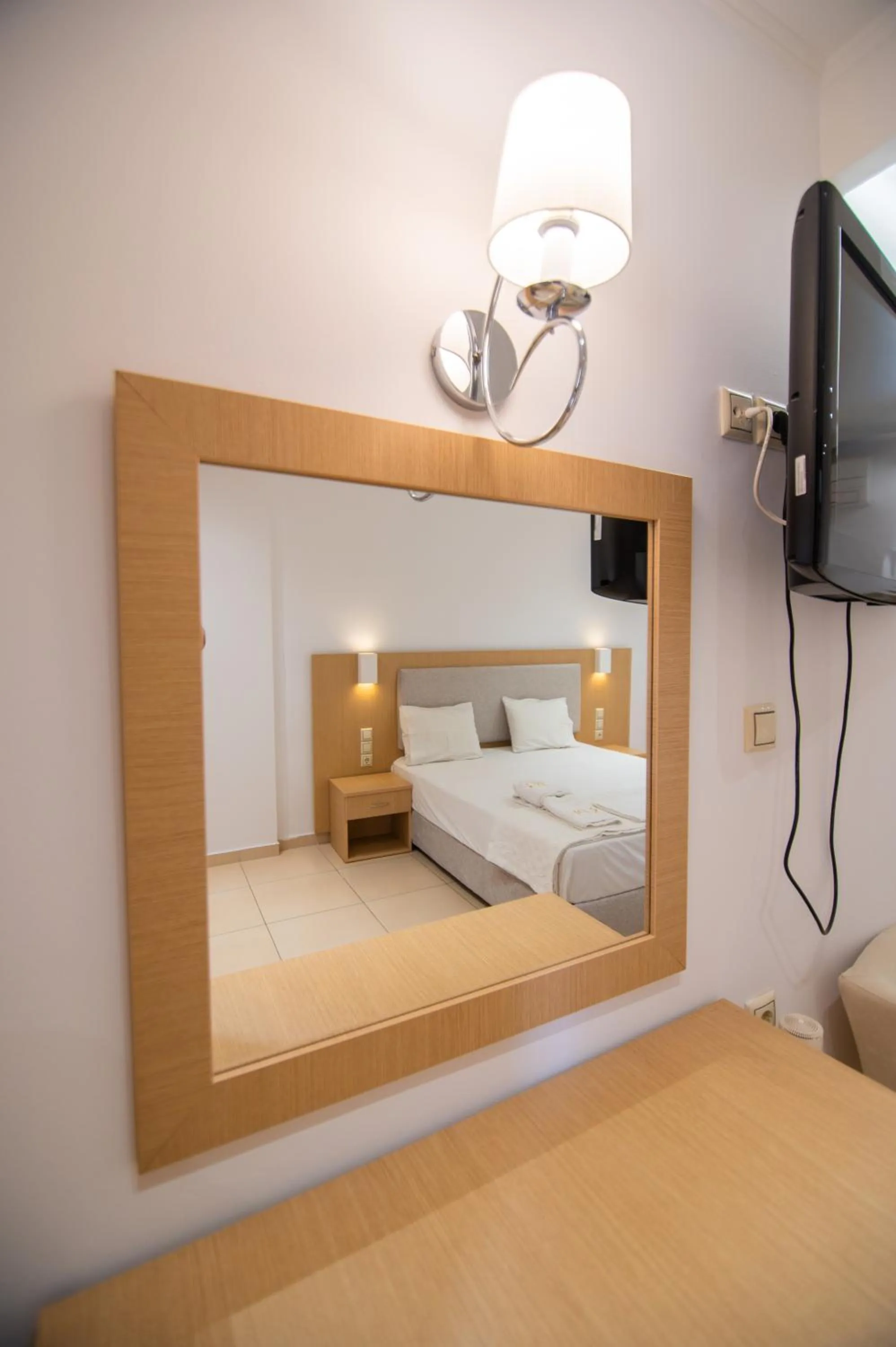 Decorative detail, Bed in Riviera Perdika Hotel