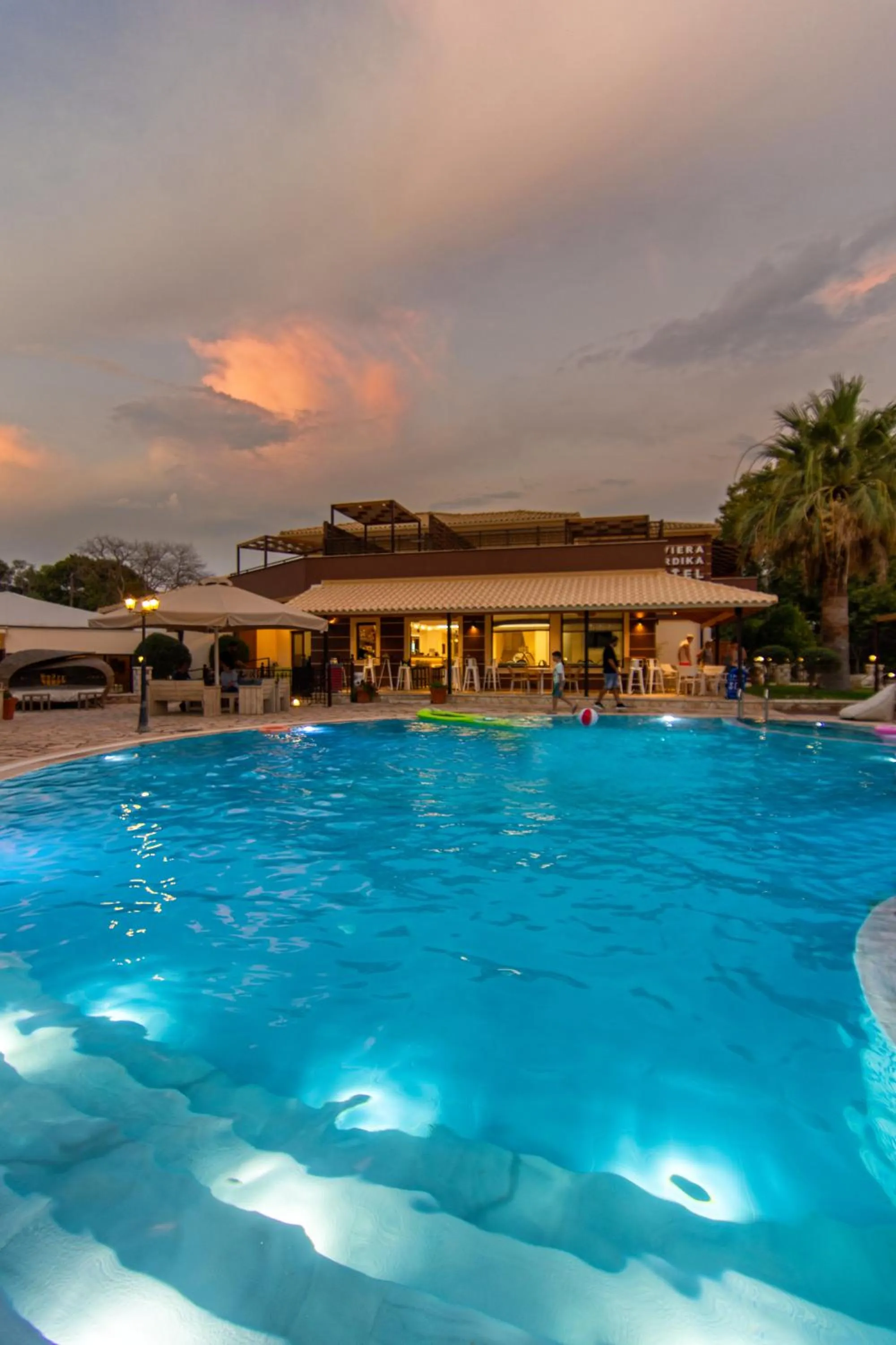 Pool view in Riviera Perdika Hotel