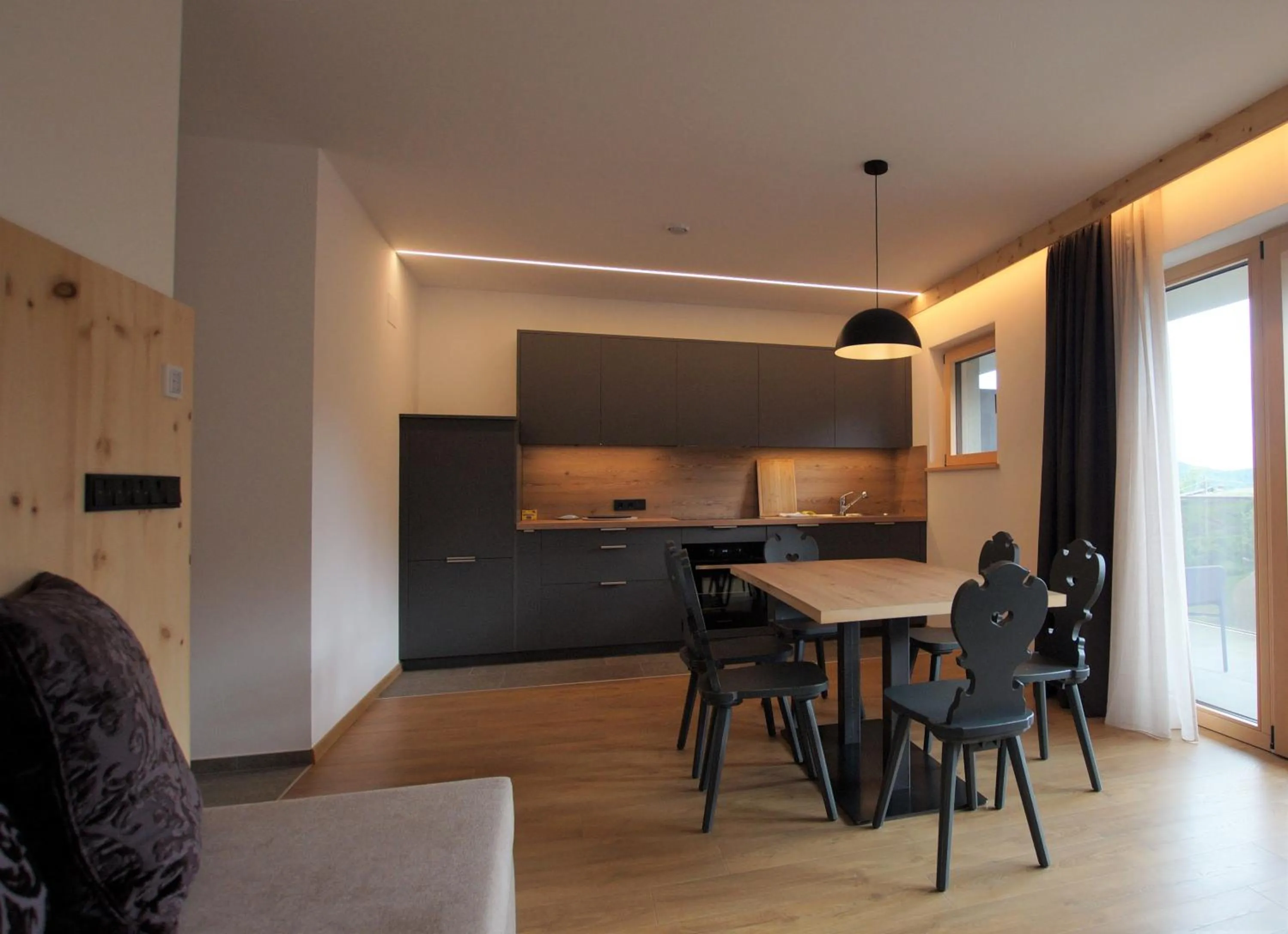 Kitchen or kitchenette in Hotel Andechserhof & Mountain Sky