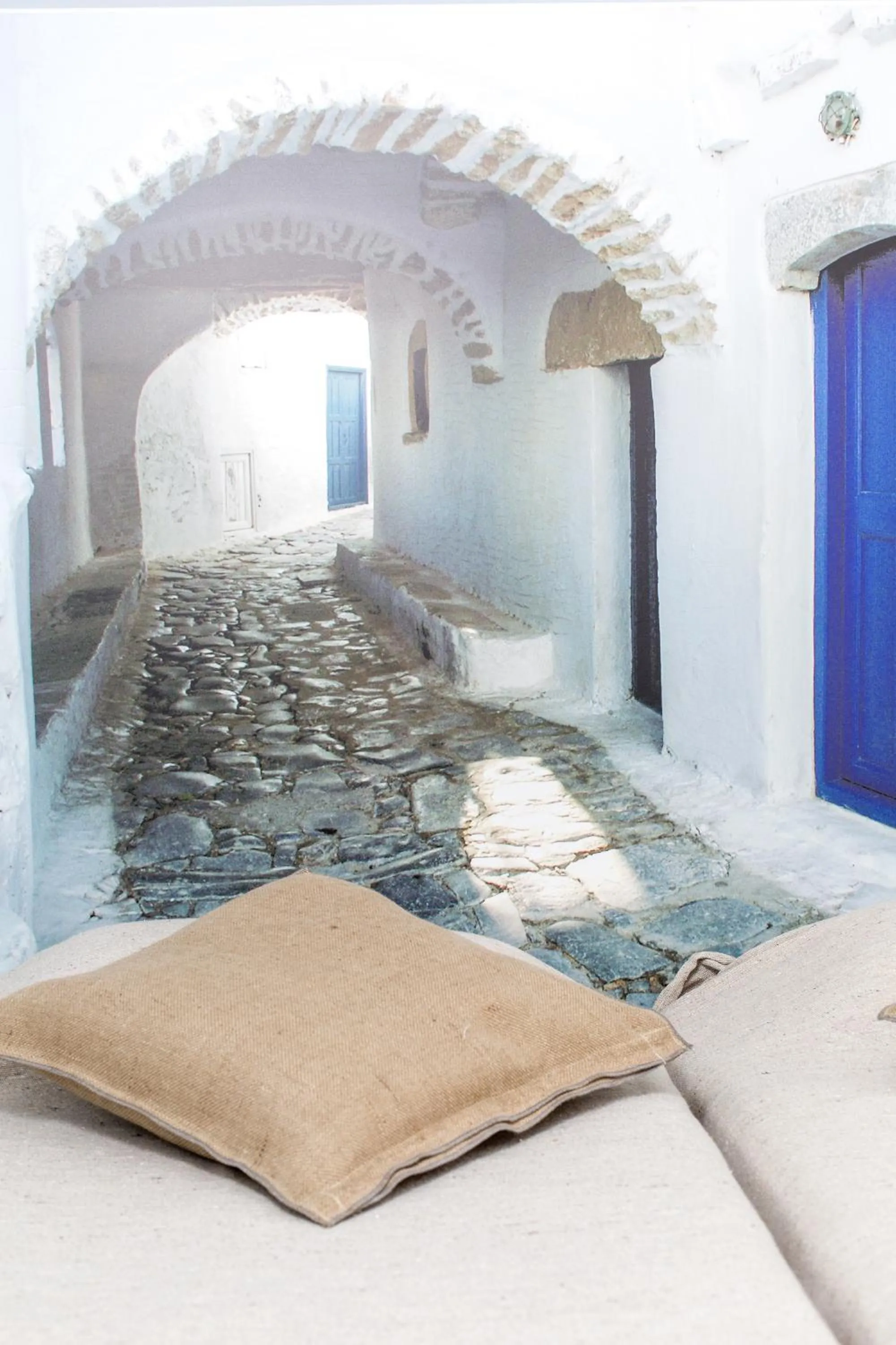 Decorative detail, Bed in Hotel Semeli