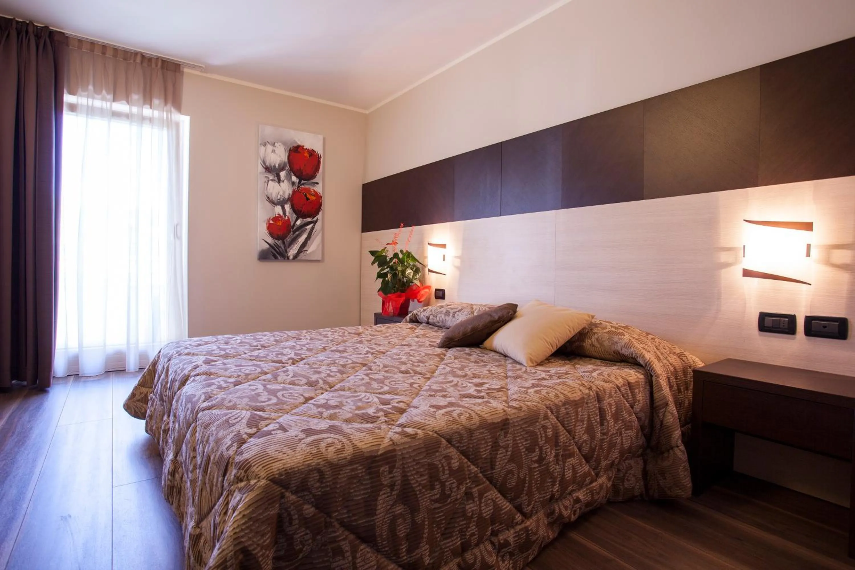 Bed in Hotel Vittoria