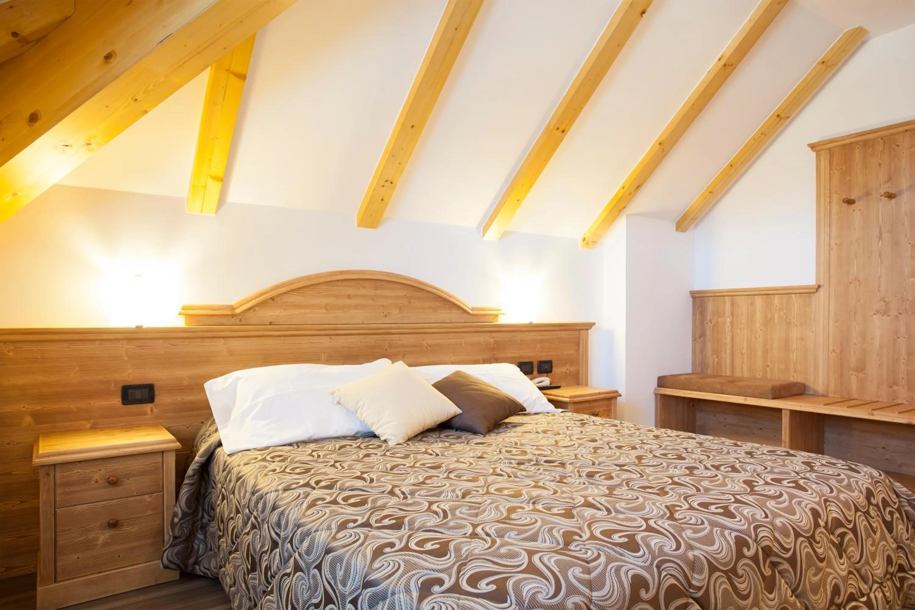 Bed in Hotel Vittoria