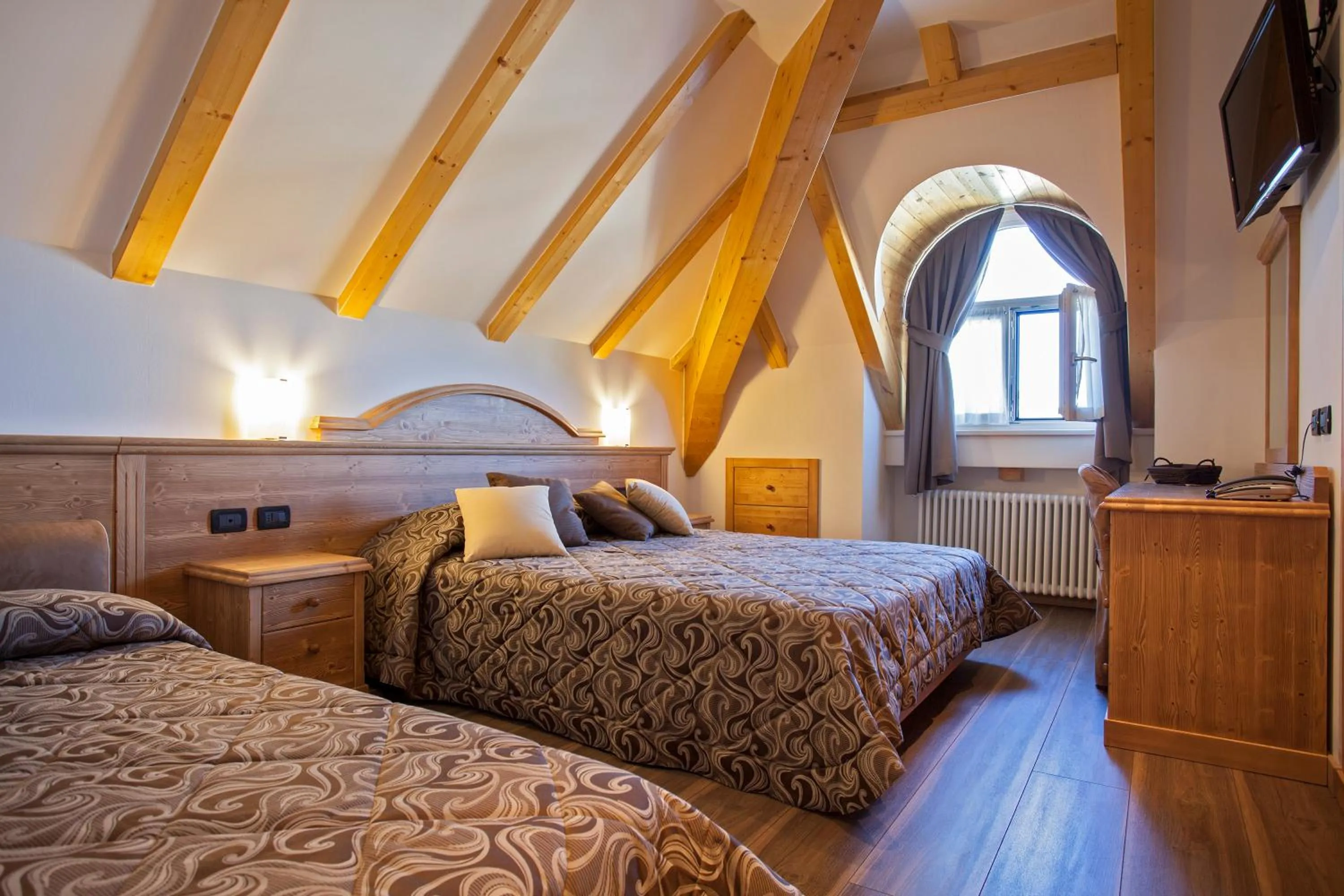 Bed in Hotel Vittoria