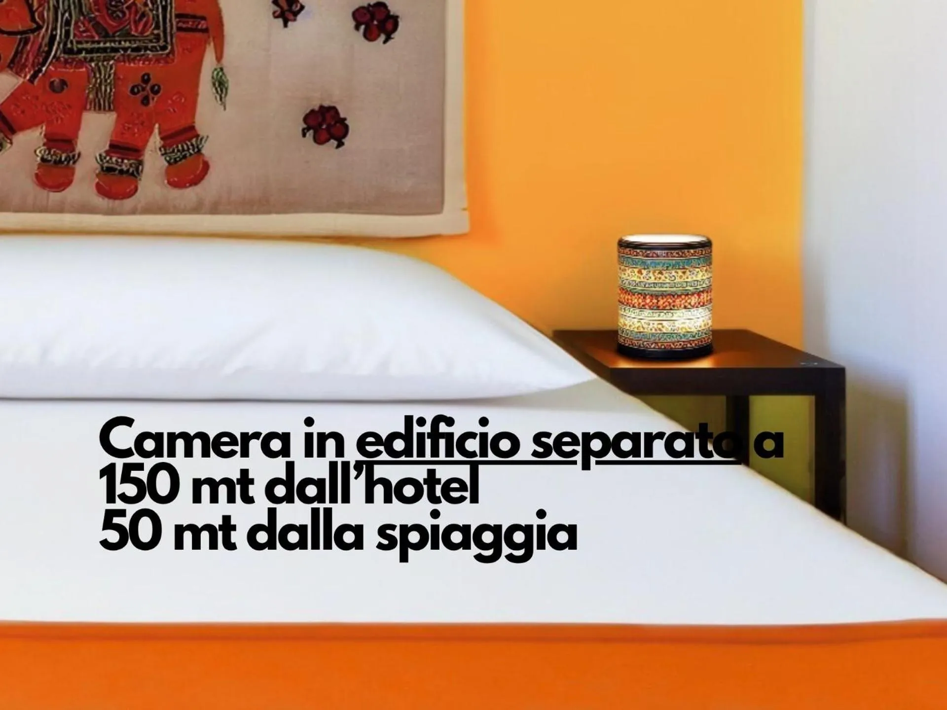 Bed in Hotel Egitarso Sul Mare