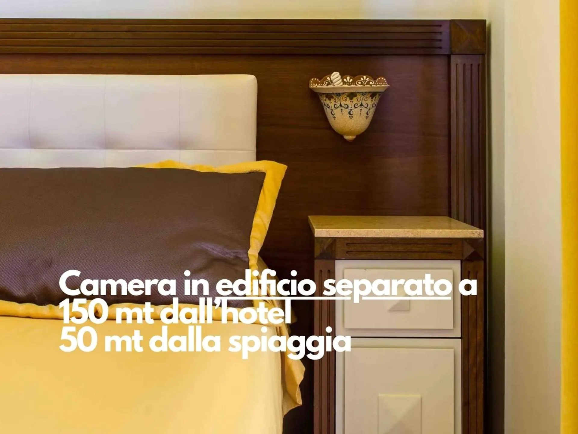 Bed in Hotel Egitarso Sul Mare