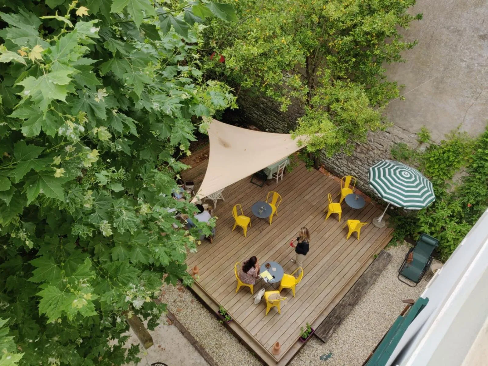 Patio in Saint Charles Hôtel &amp; Coliving Biarritz