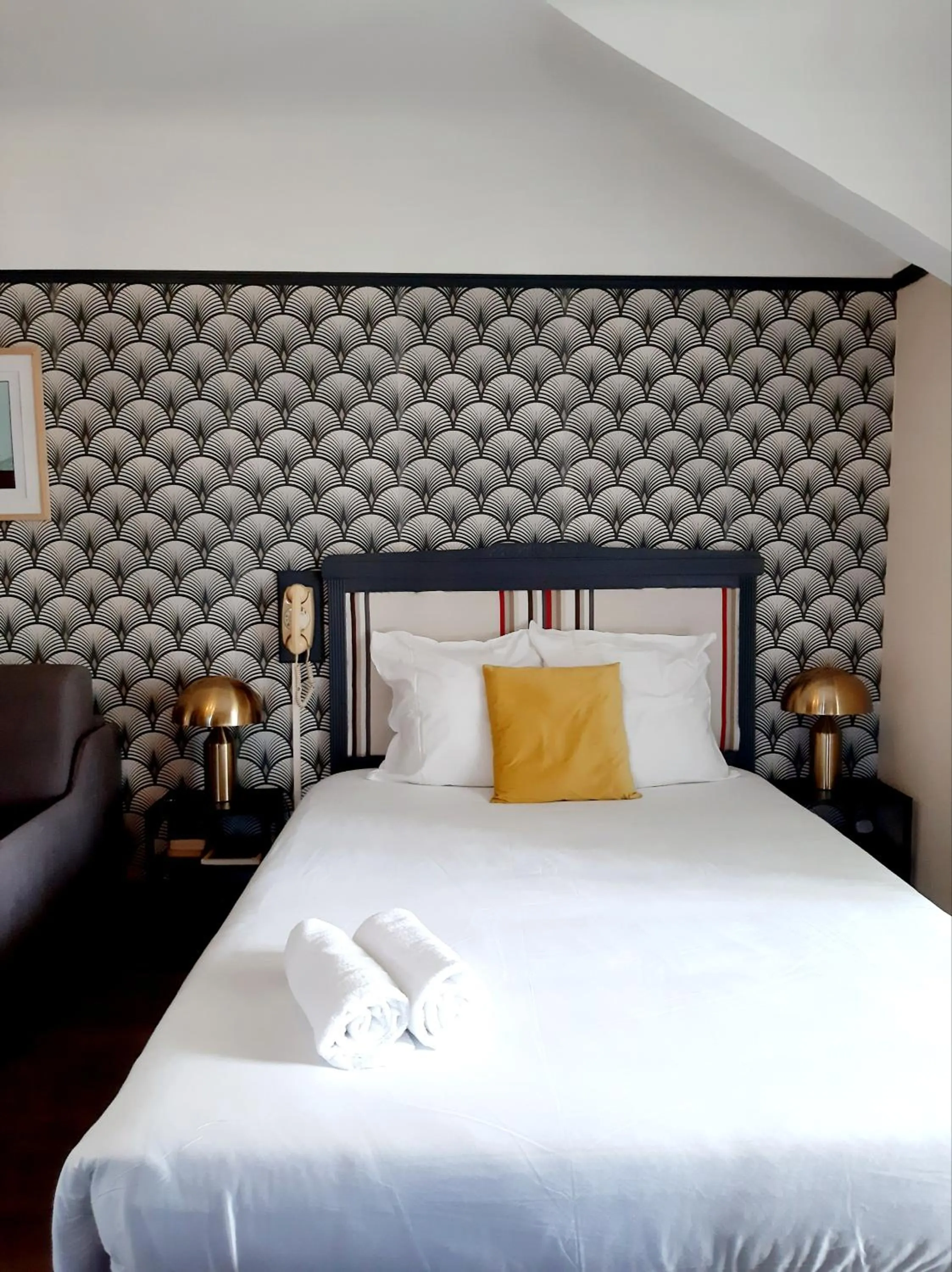 Bedroom, Bed in Saint Charles Hôtel &amp; Coliving Biarritz