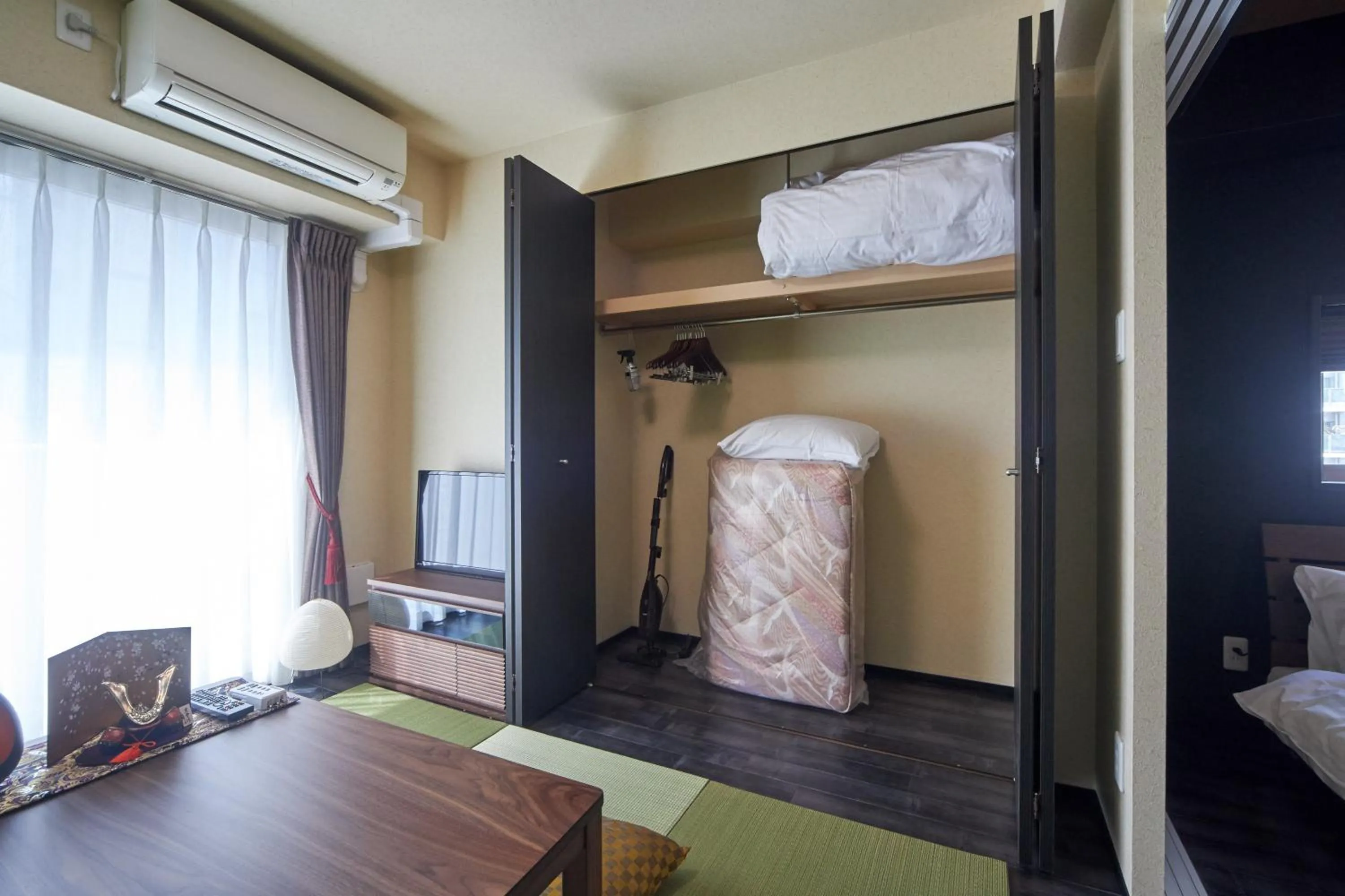 Photo of the whole room, Bed in Forestay Shinsaibashi