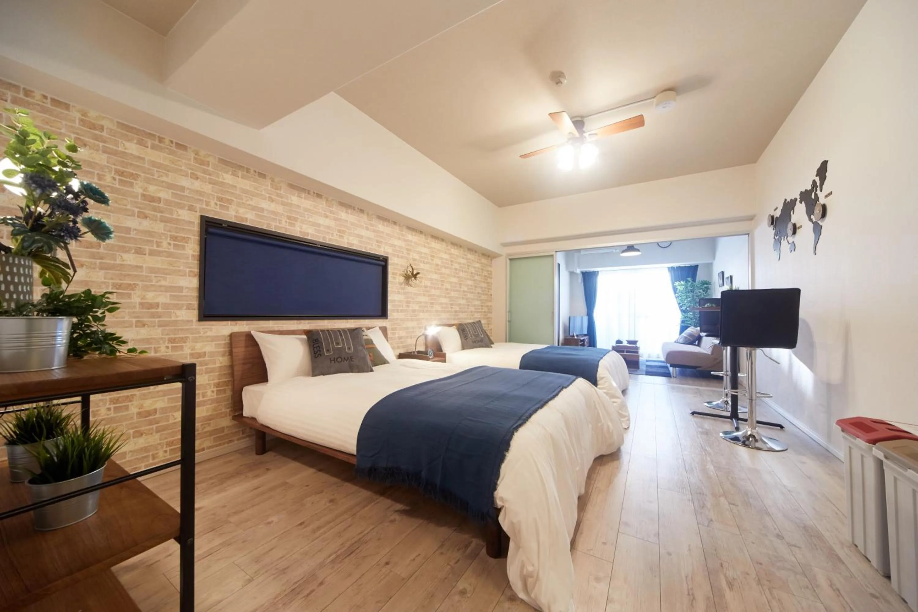 Bed in Forestay Shinsaibashi