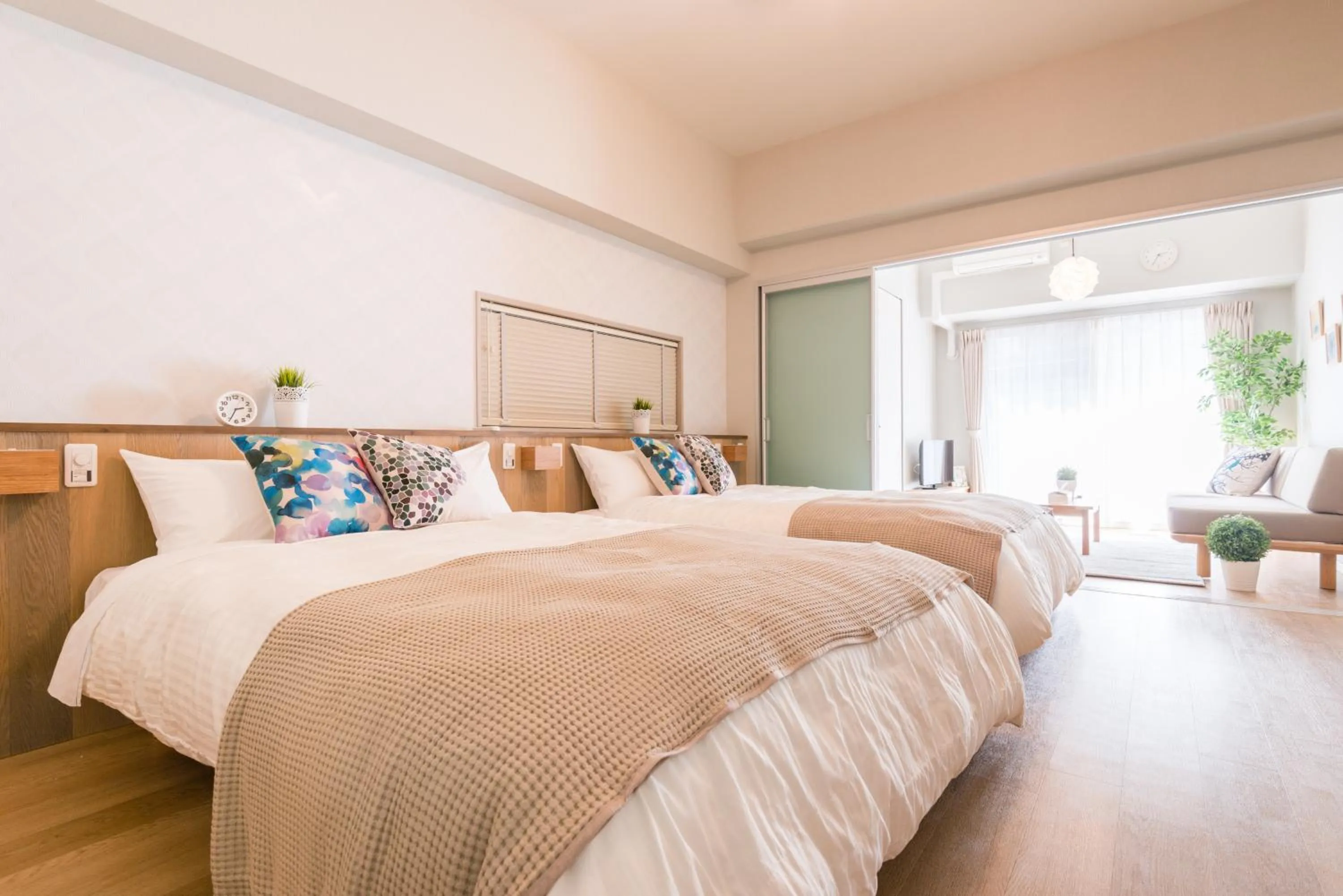 Bedroom, Bed in Forestay Shinsaibashi