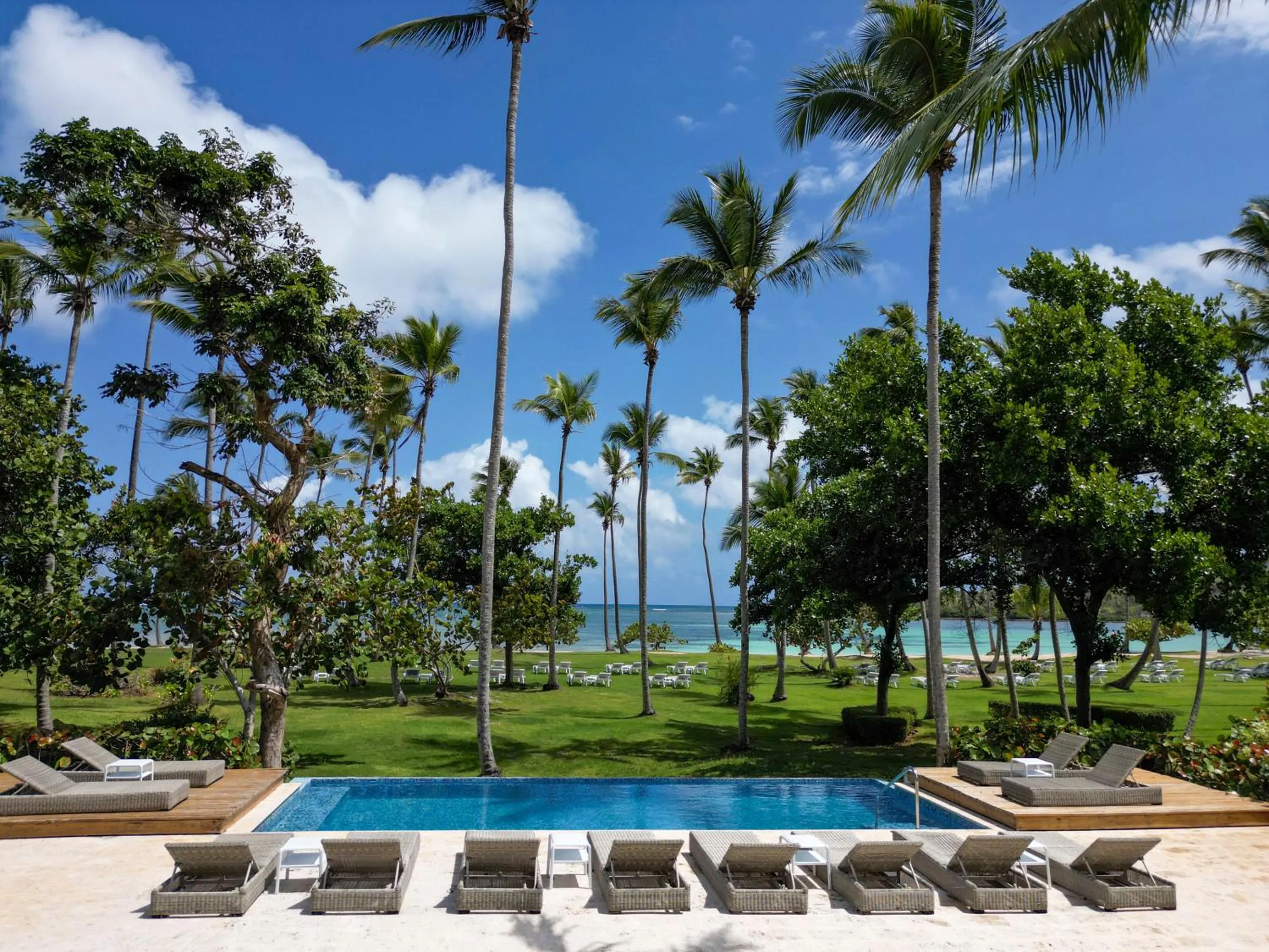 Pool view in Wyndham Alltra Samana All Inclusive Resort