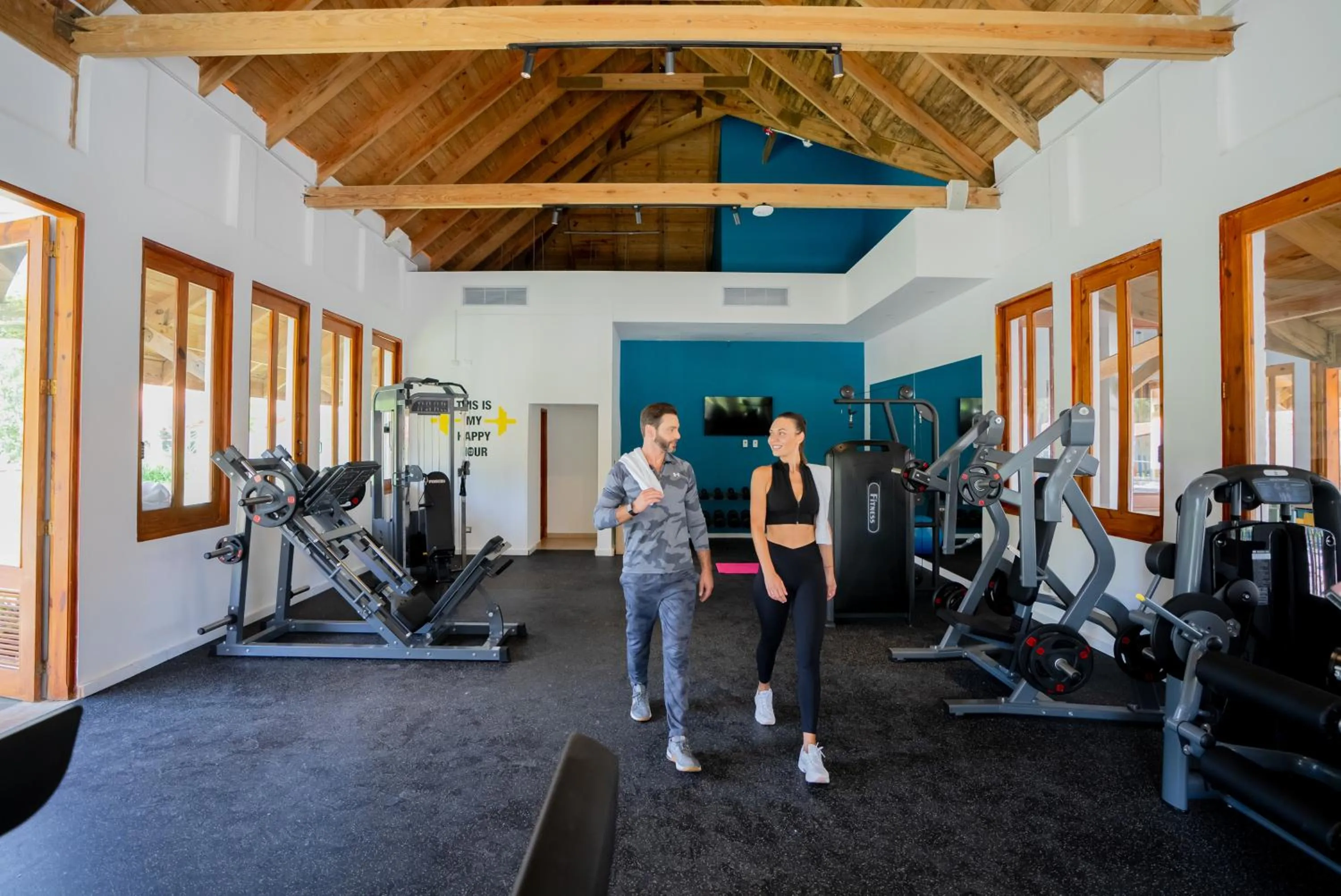 Fitness centre/facilities in Wyndham Alltra Samana All Inclusive Resort
