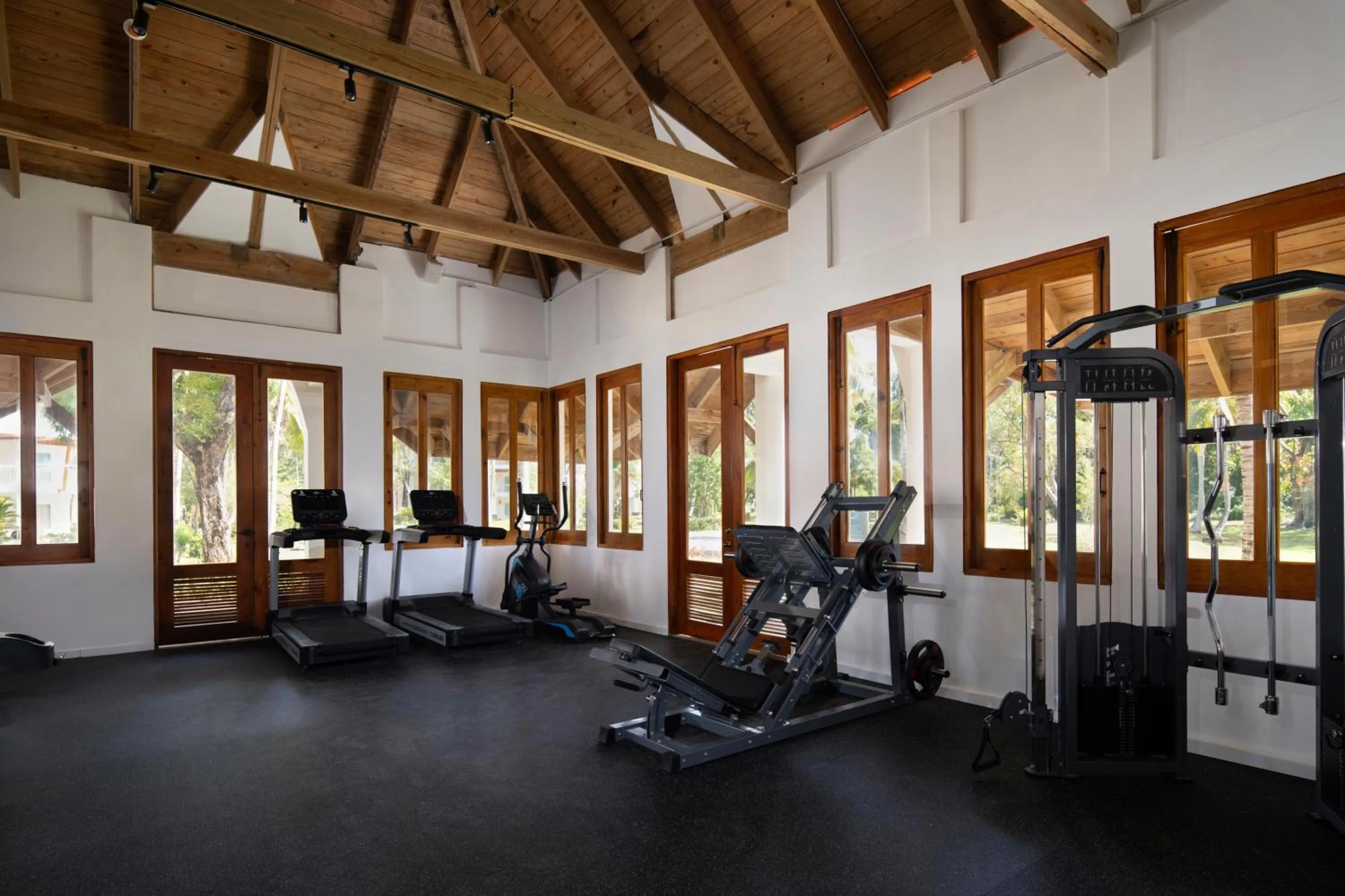 Fitness centre/facilities in Wyndham Alltra Samana All Inclusive Resort