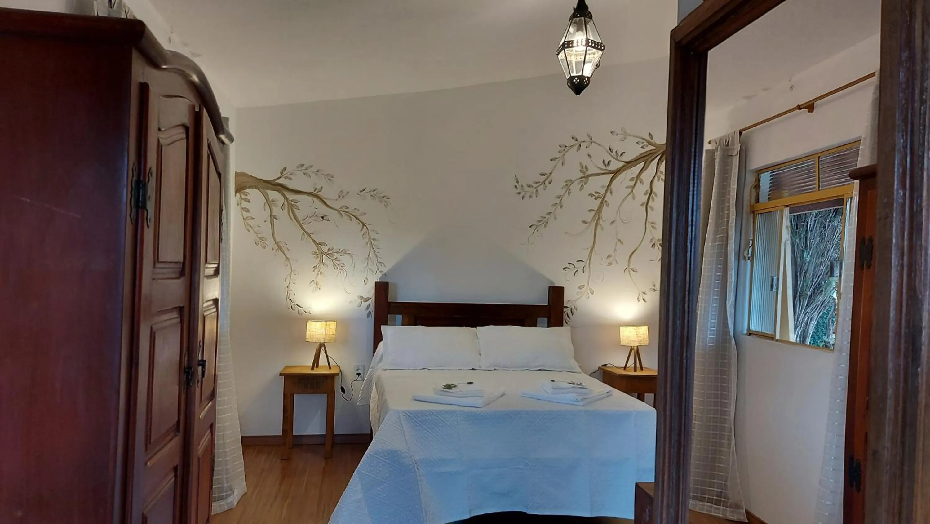 Bedroom, Bed in Rancho da Serra Pousada