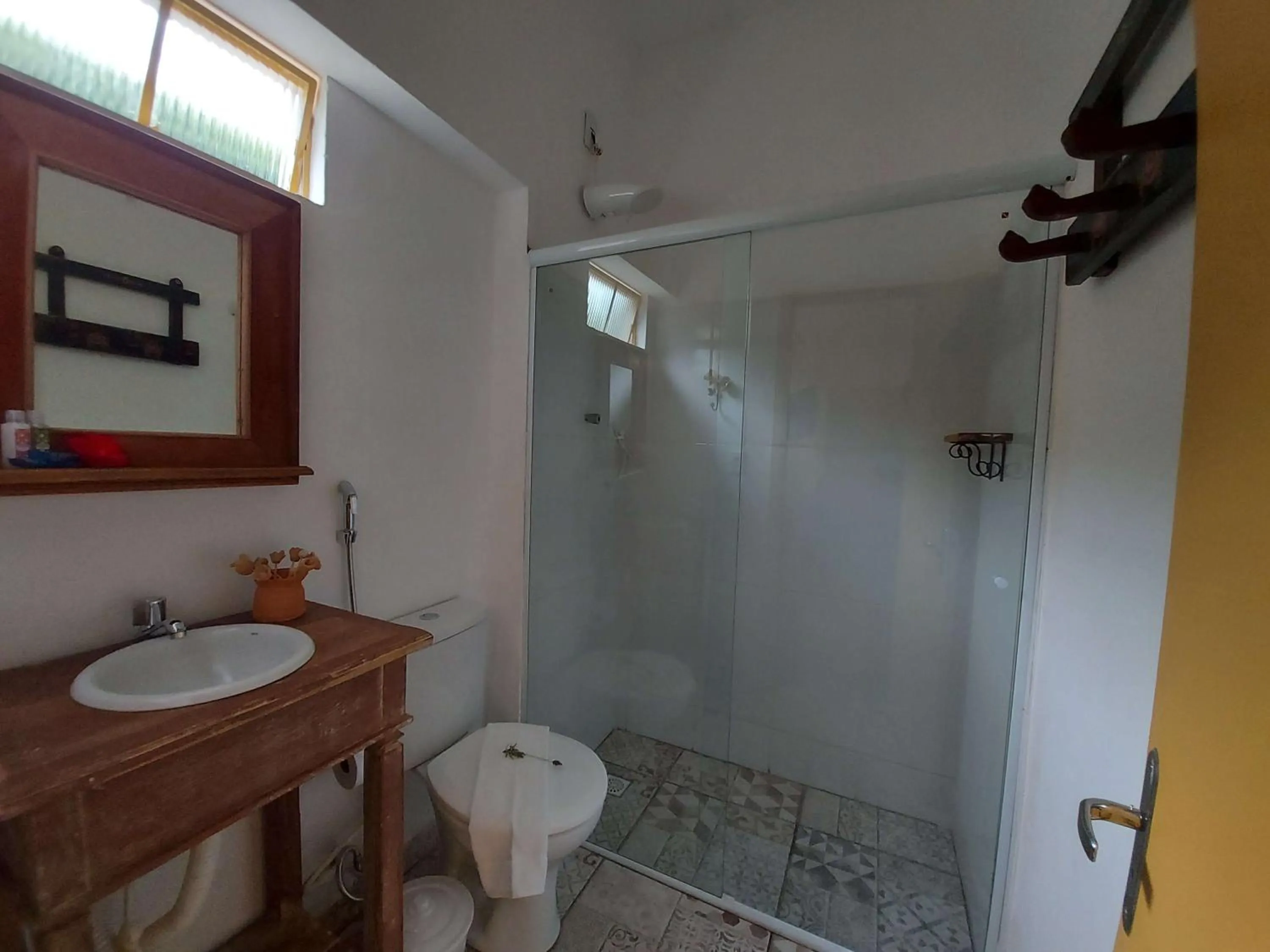 Bathroom in Rancho da Serra Pousada