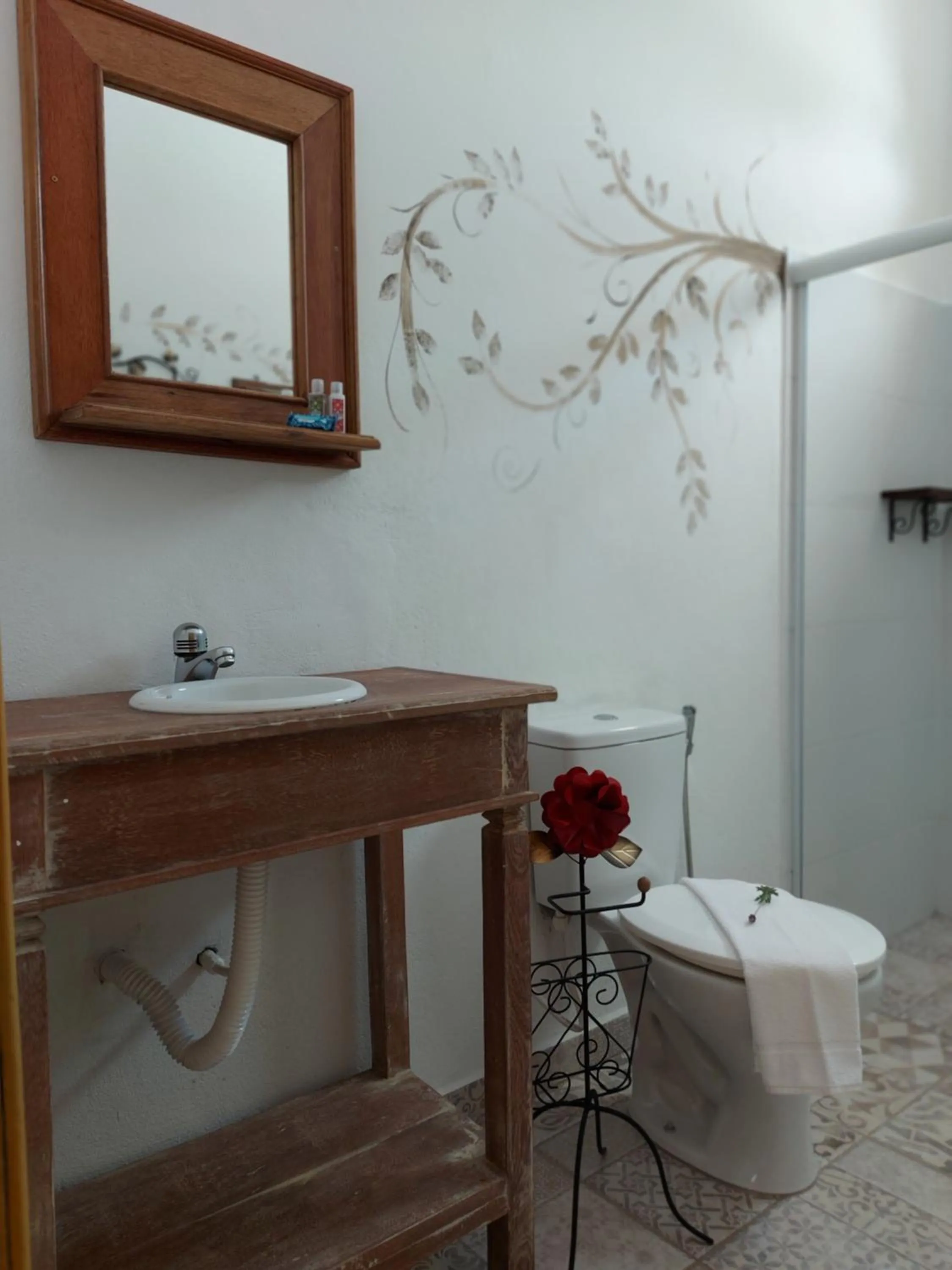 Bathroom in Rancho da Serra Pousada