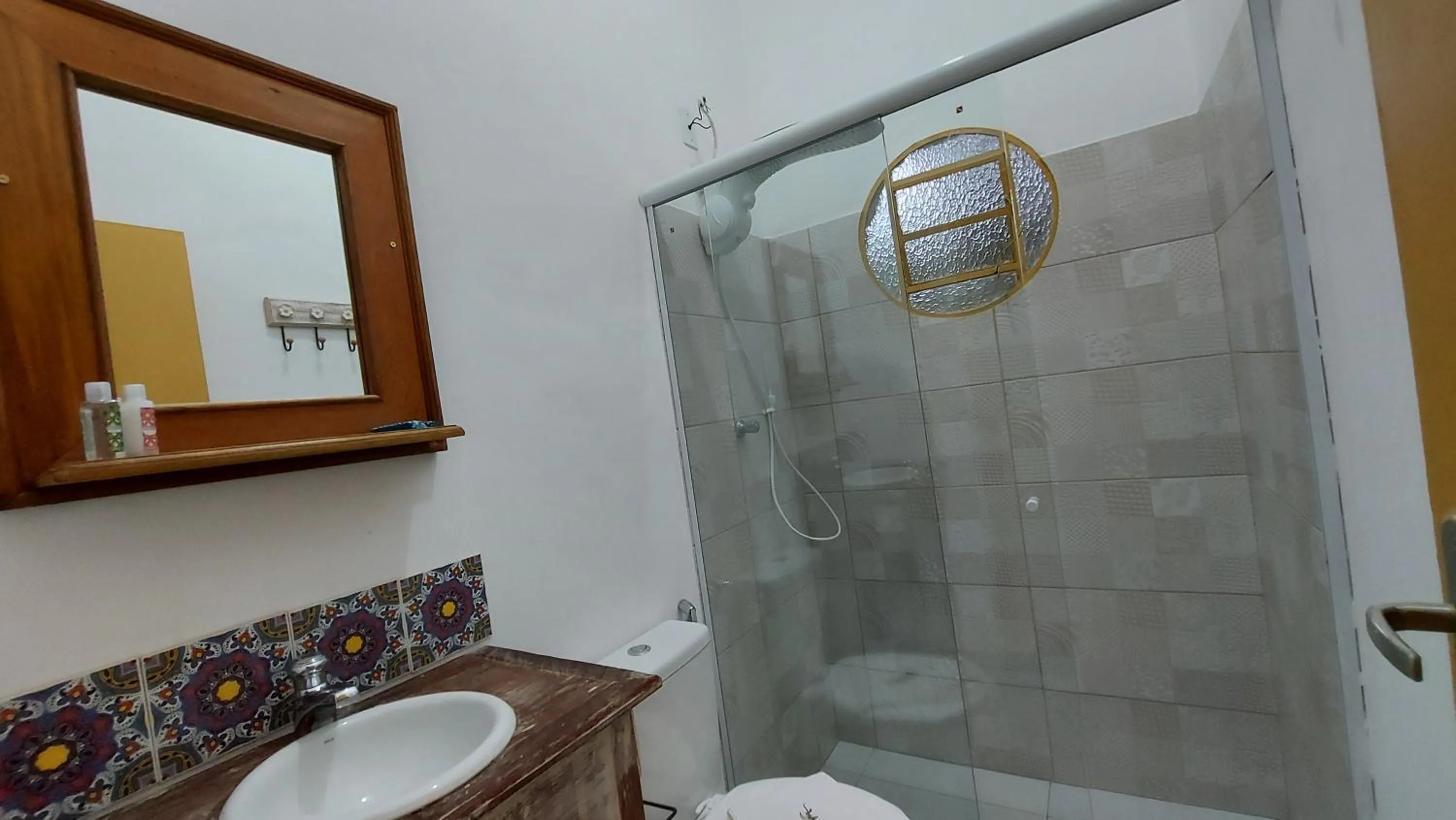 Bathroom in Rancho da Serra Pousada