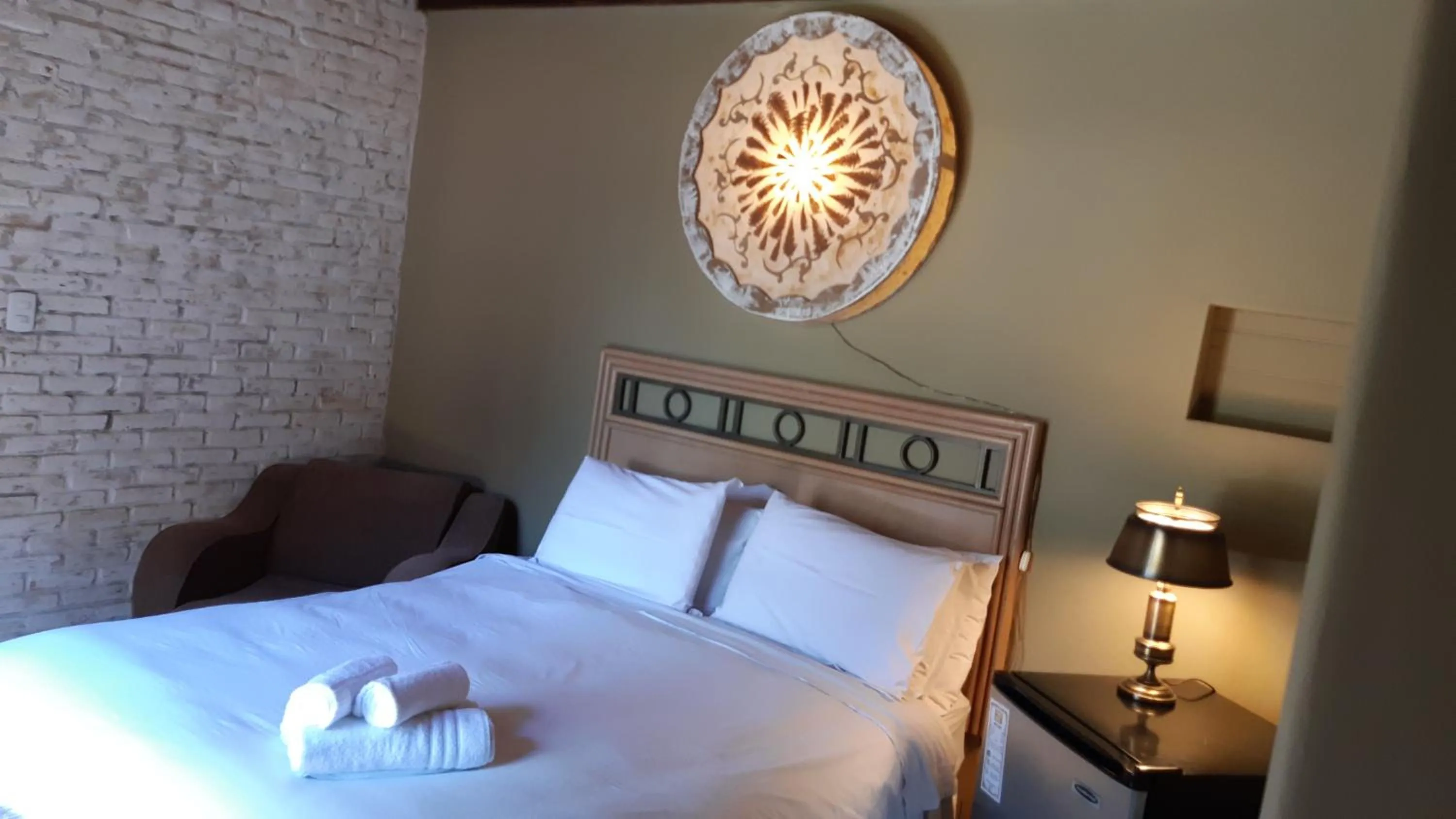 Bed in Pousada Papyrus