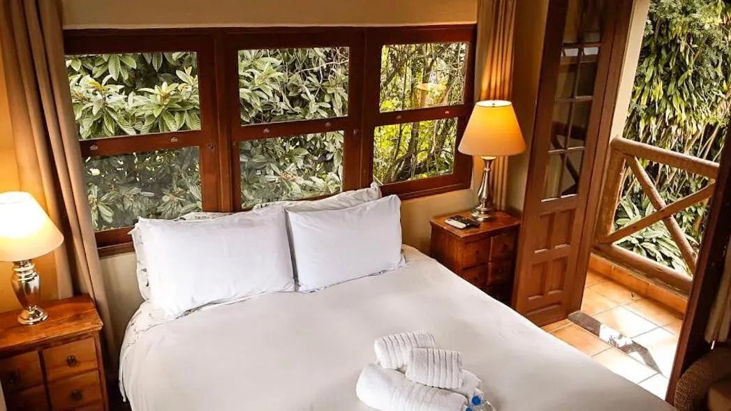 Bed in Pousada Papyrus