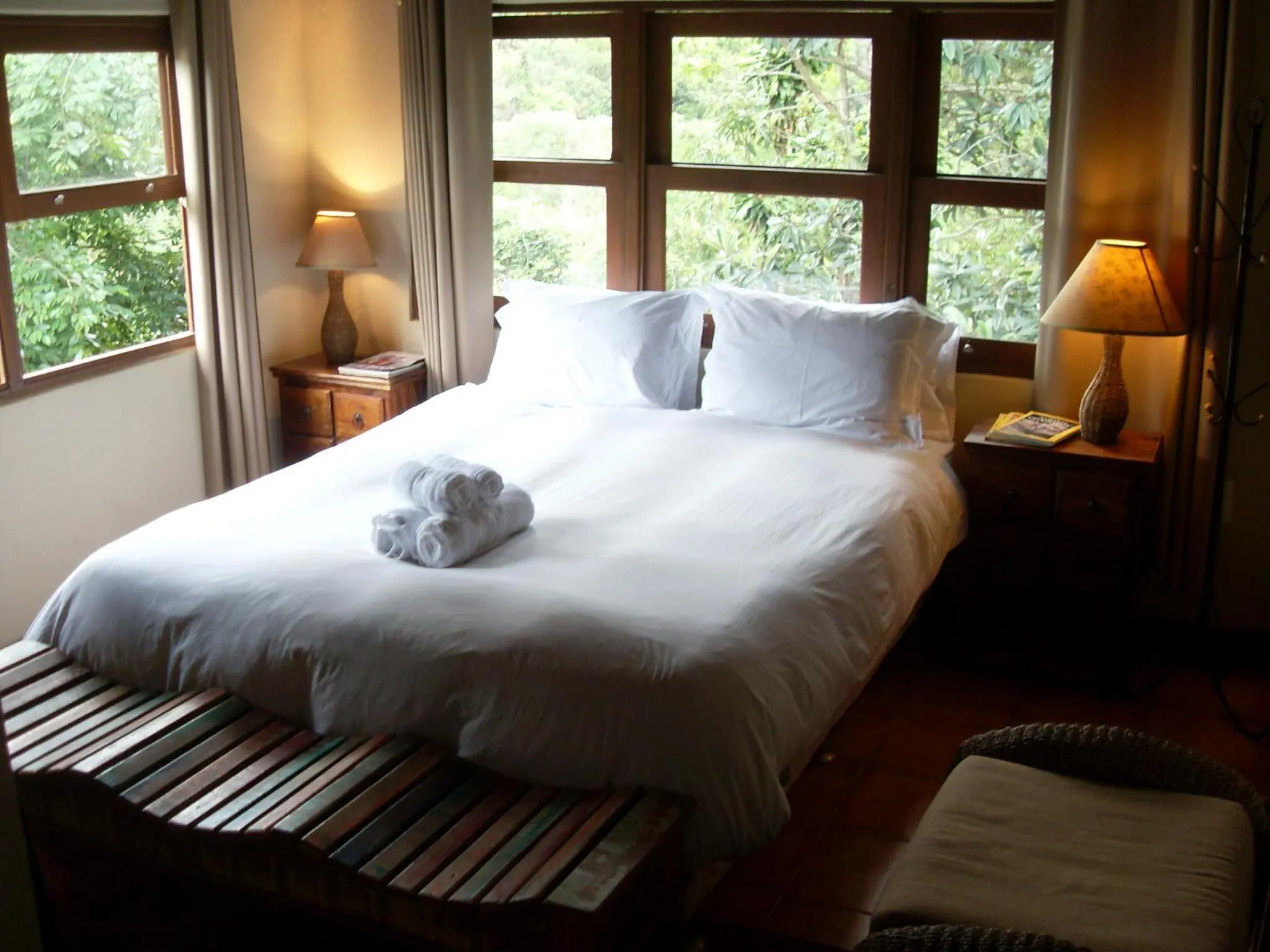 Bed in Pousada Papyrus