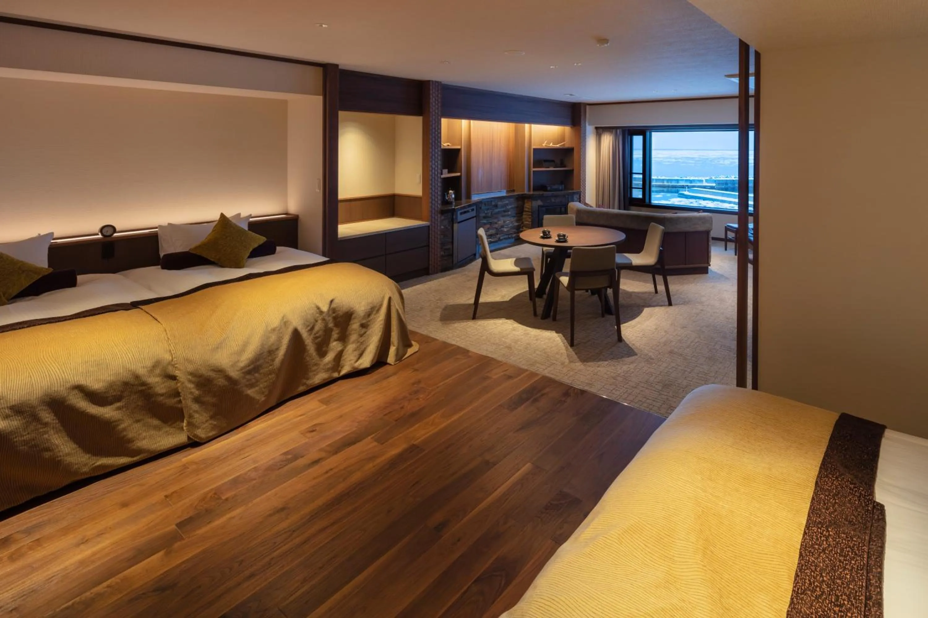 Living room, Bed in Kitakobushi Shiretoko Hotel & Resort