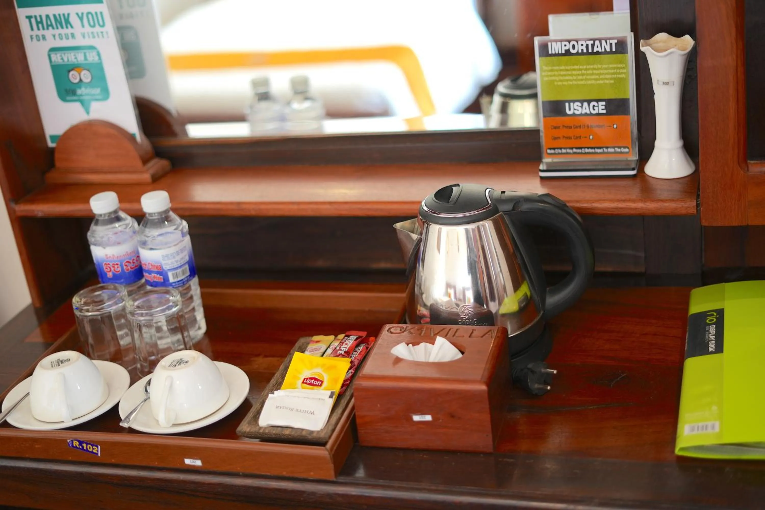 room service in Hello Cambodia Boutique