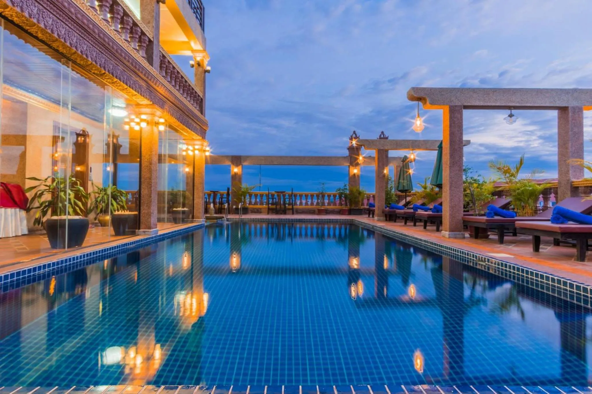 Pool view in Hello Cambodia Boutique