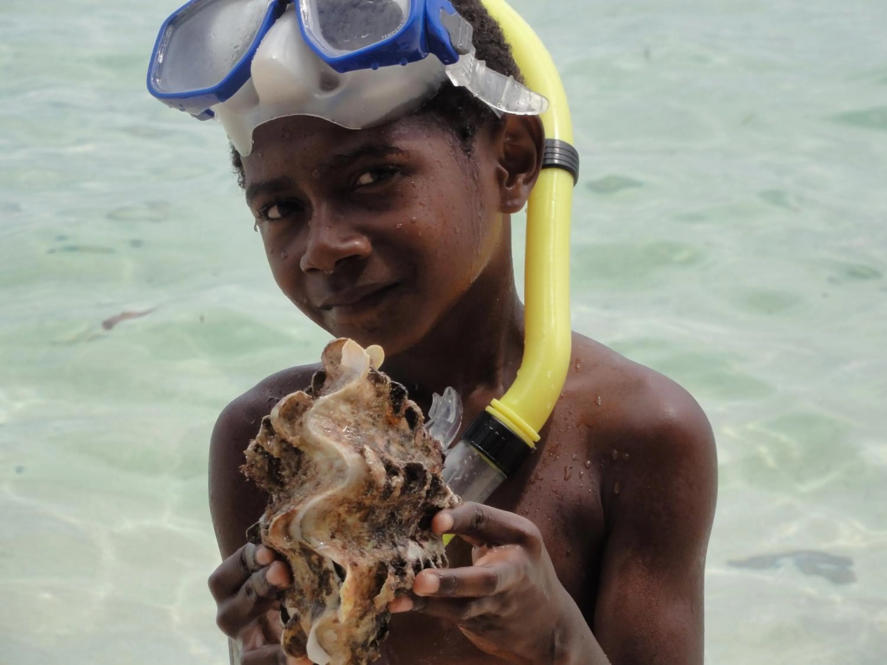 young children in Kokopo Beach Bungalow Resort