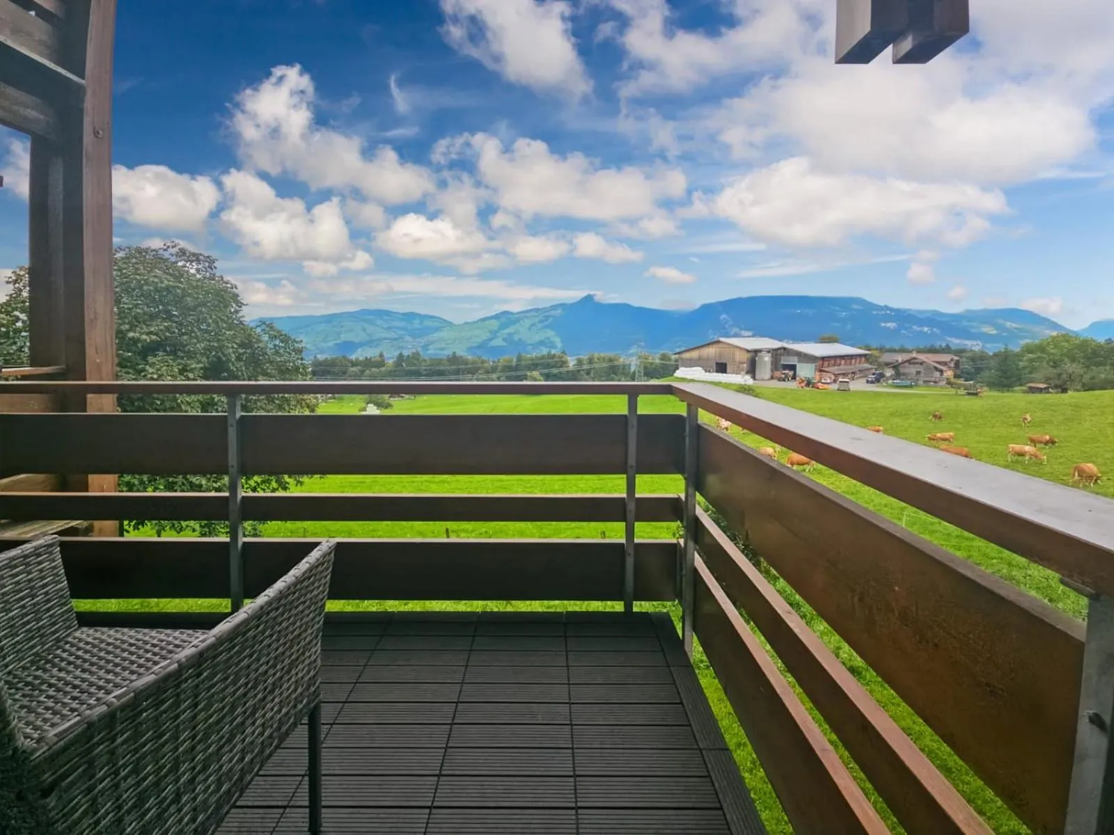 Balcony/Terrace in Hotel Aeschi Park