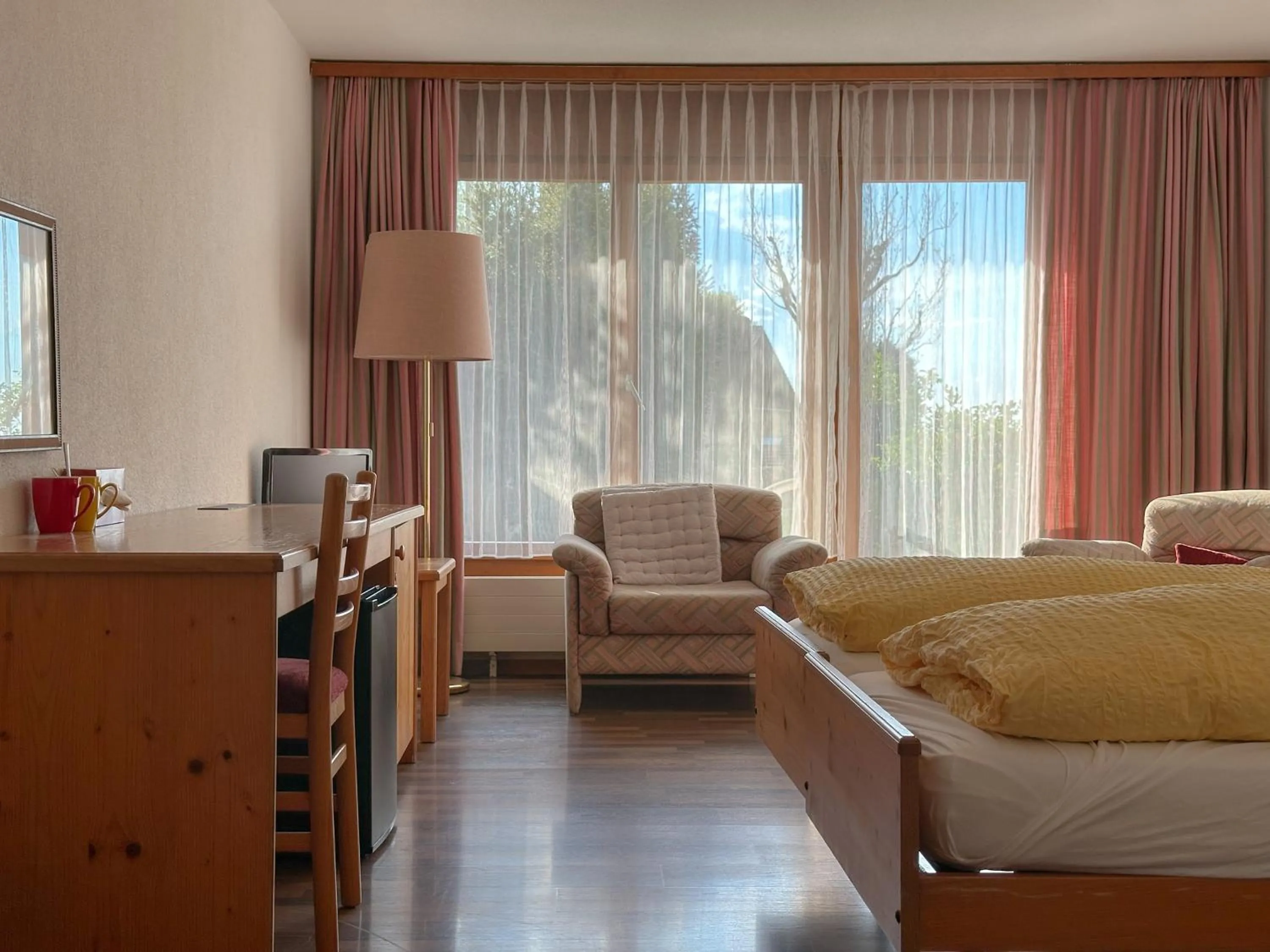 Bed in Hotel Aeschi Park