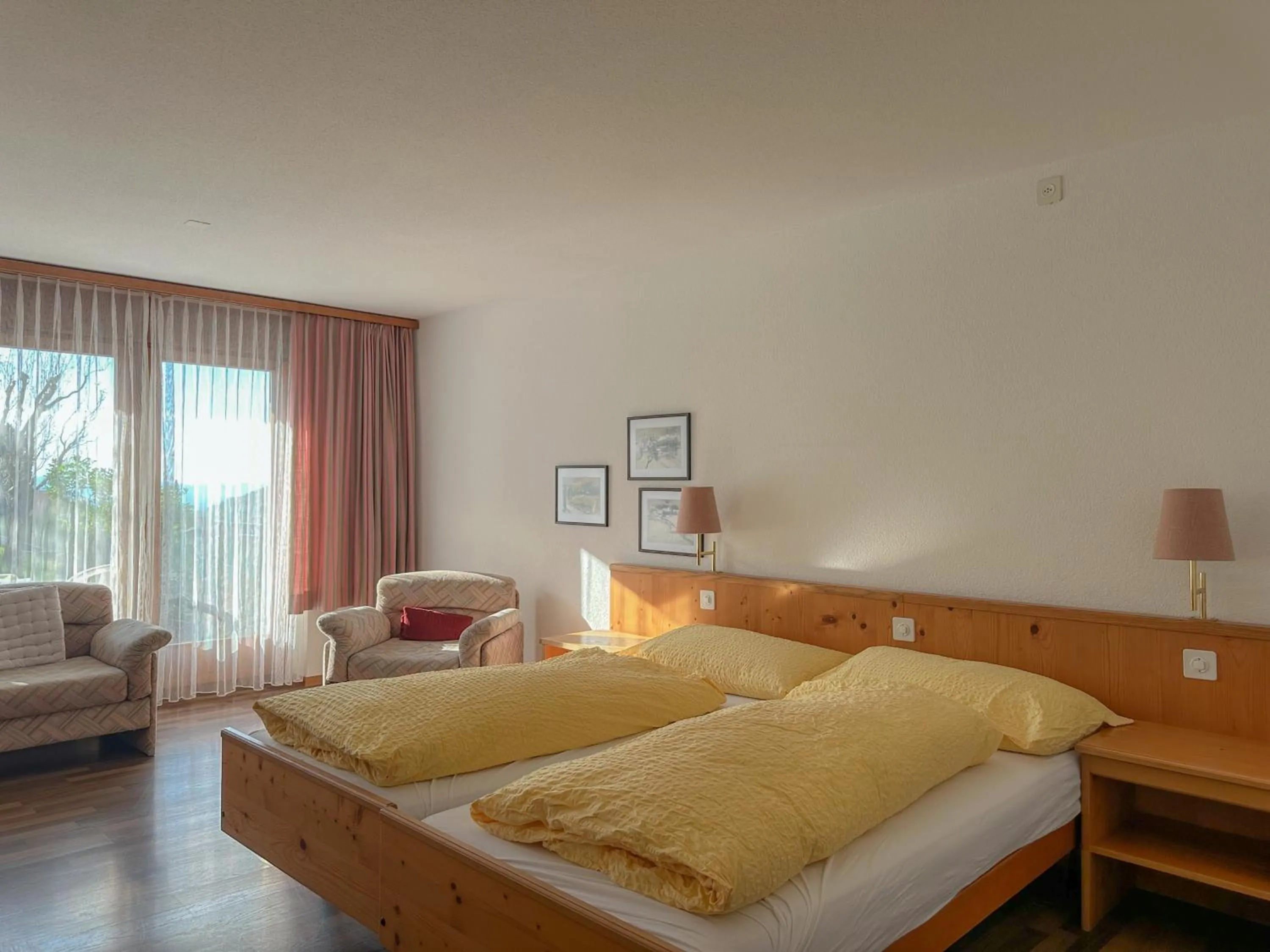 Bed in Hotel Aeschi Park