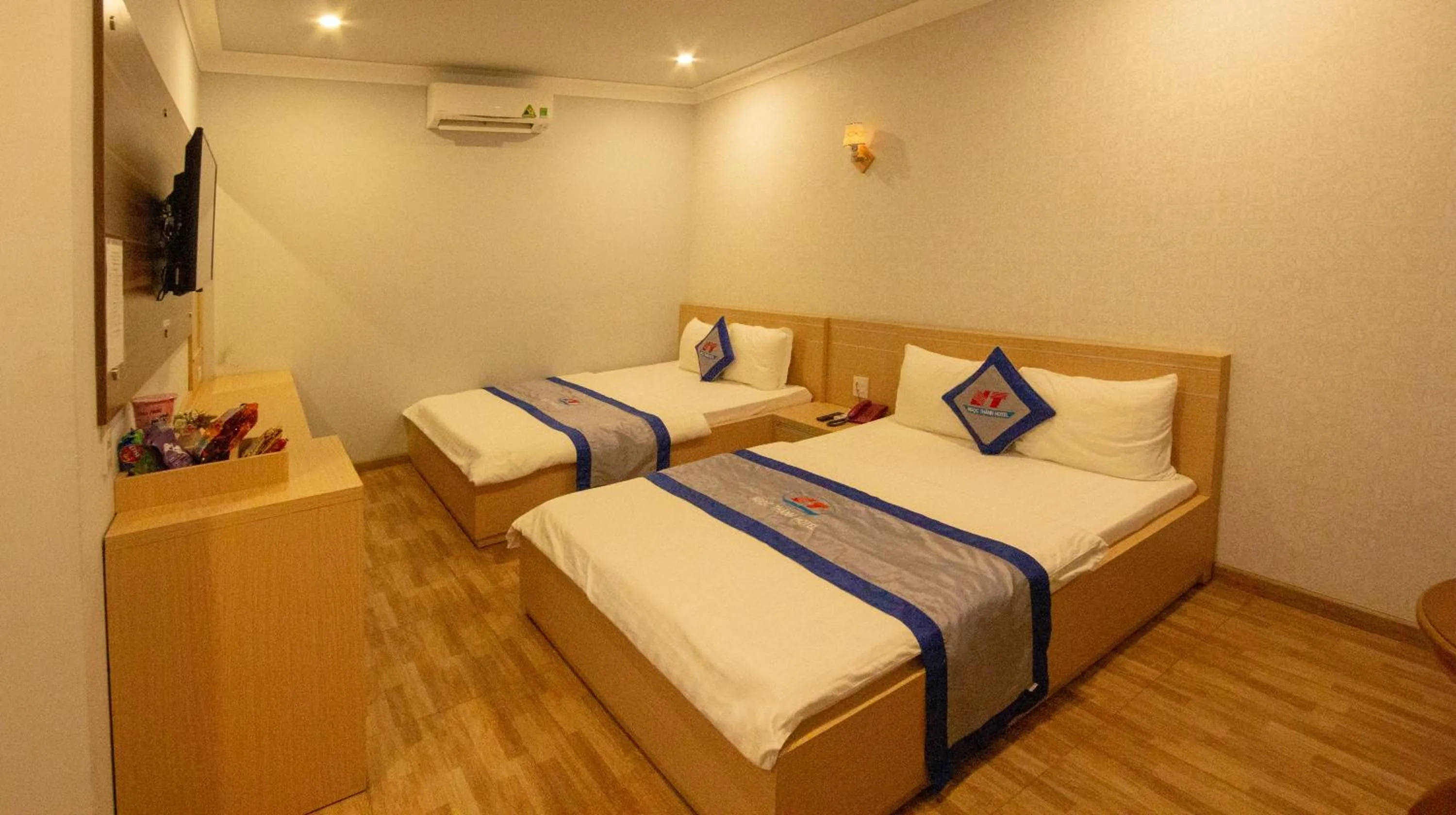 Bed in Ngoc Thanh Hotel