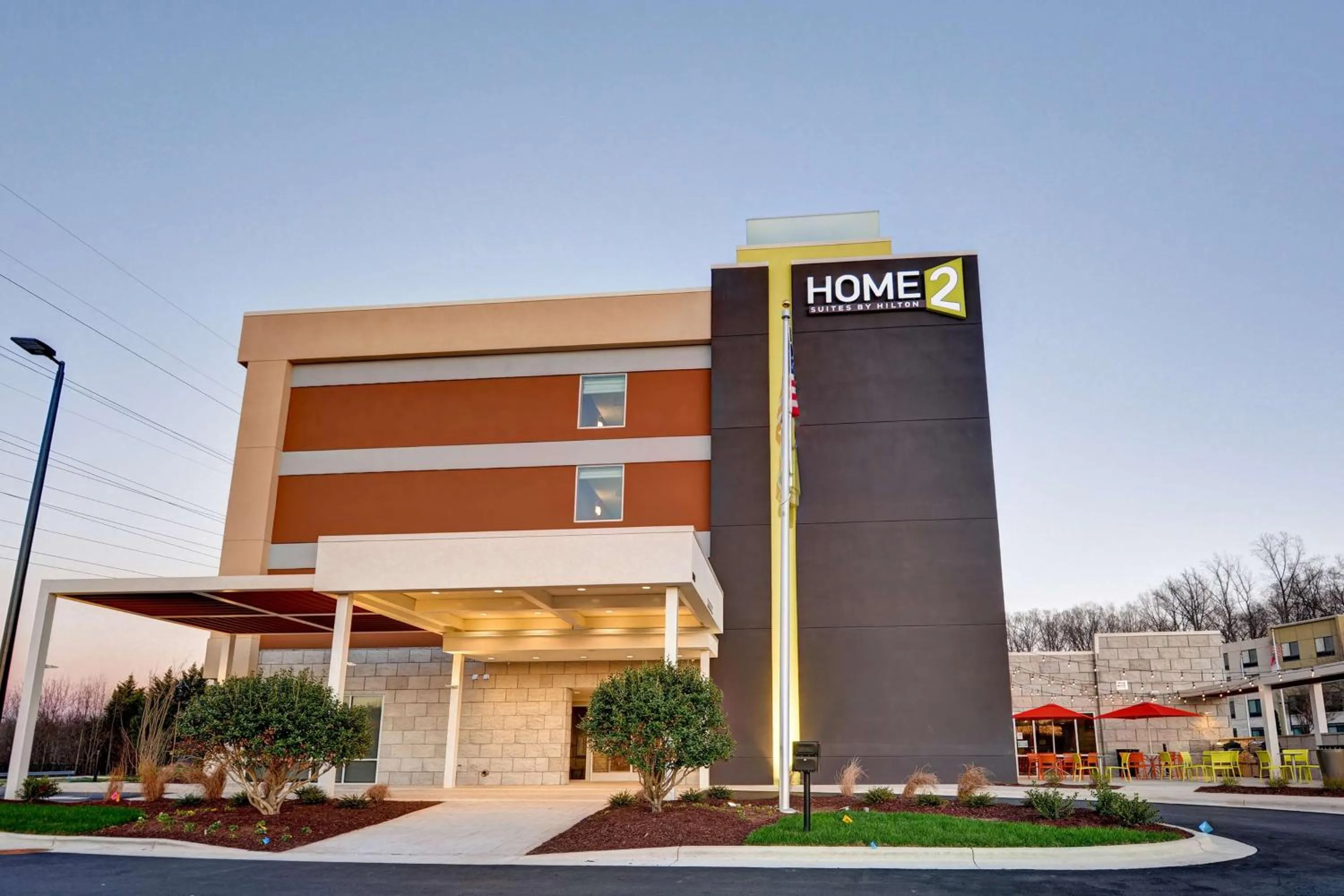 Property building in Home2 Suites By Hilton Winston-Salem Hanes Mall