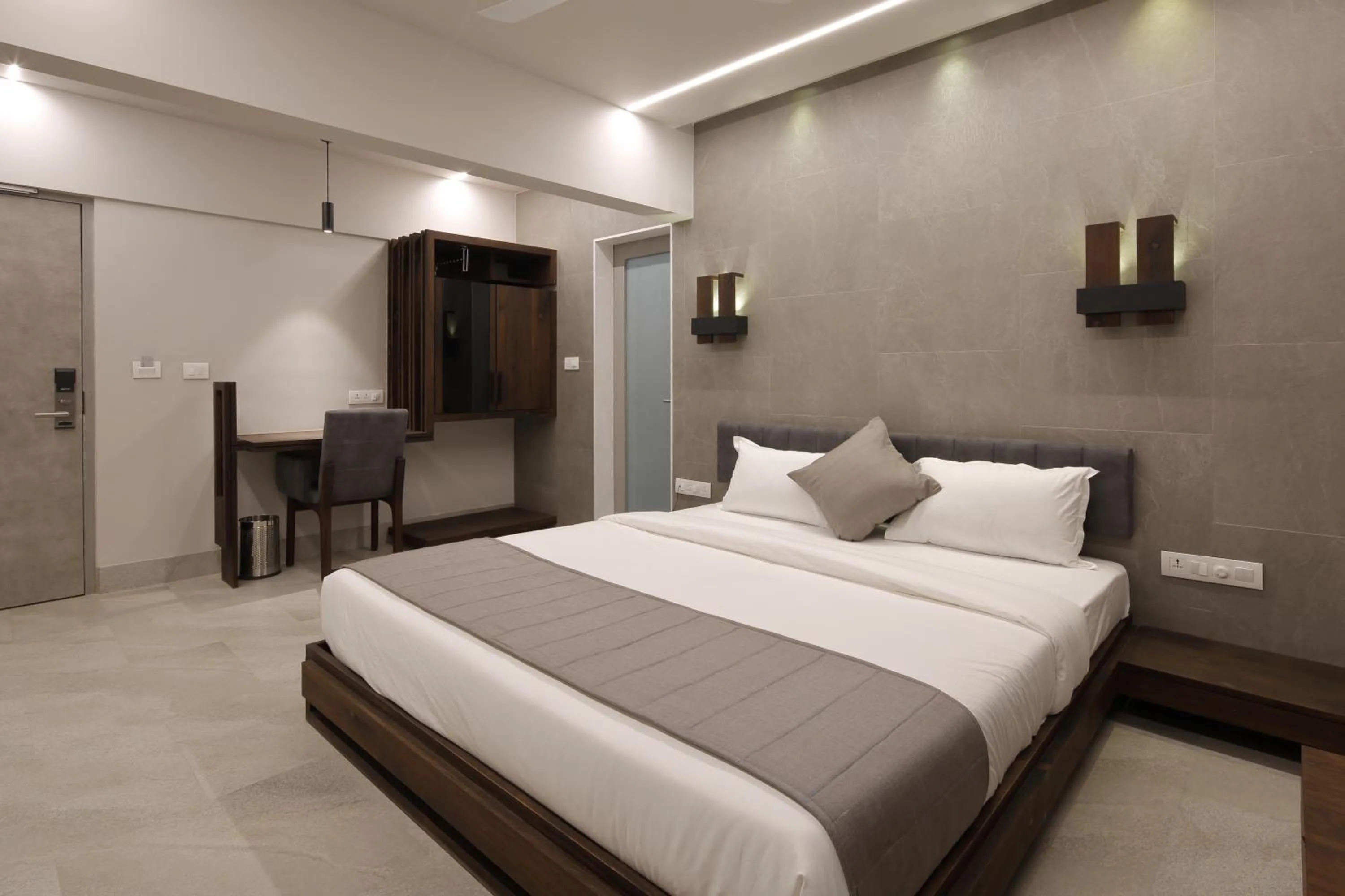 Bed in Hotel Carrefour