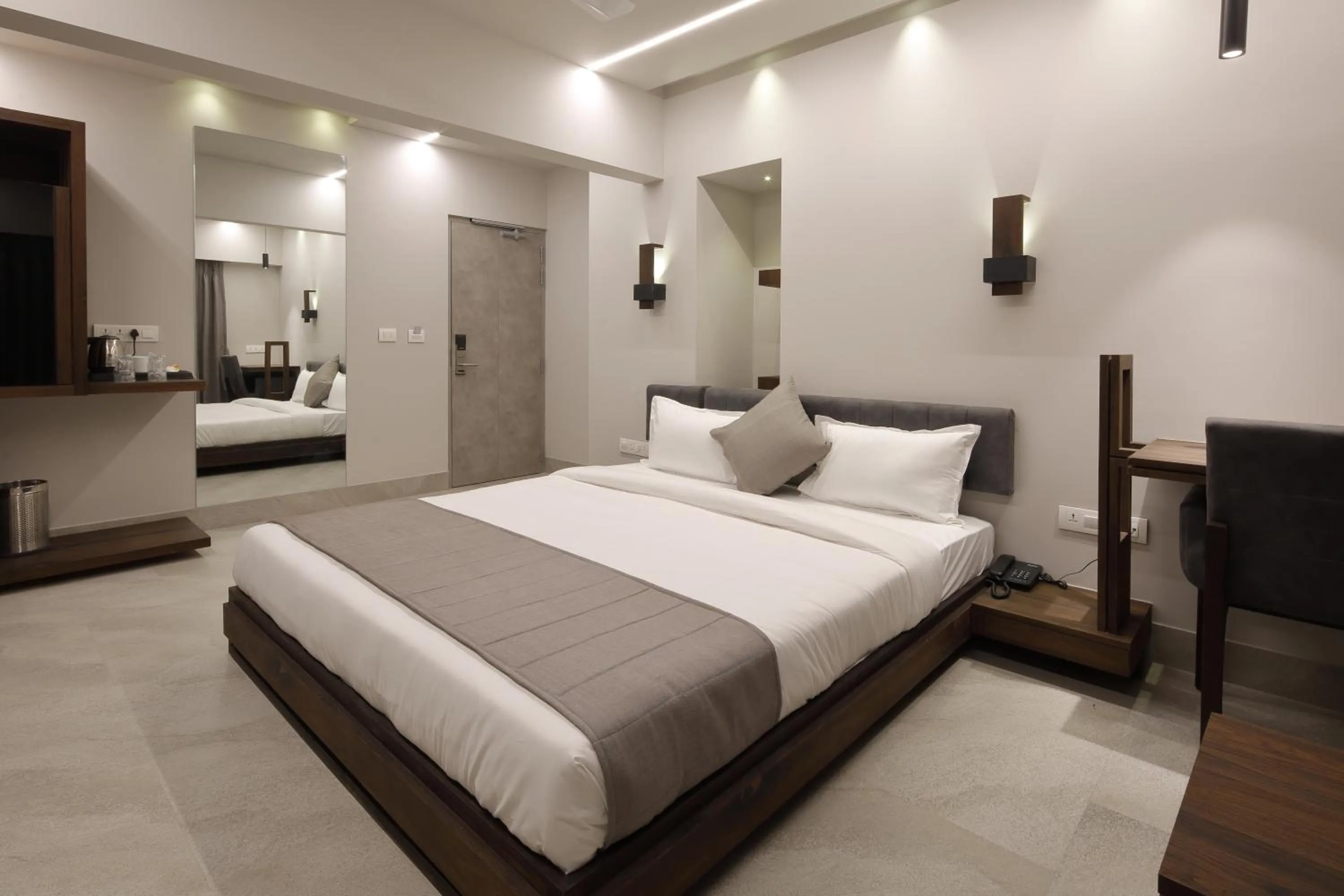 Bed in Hotel Carrefour