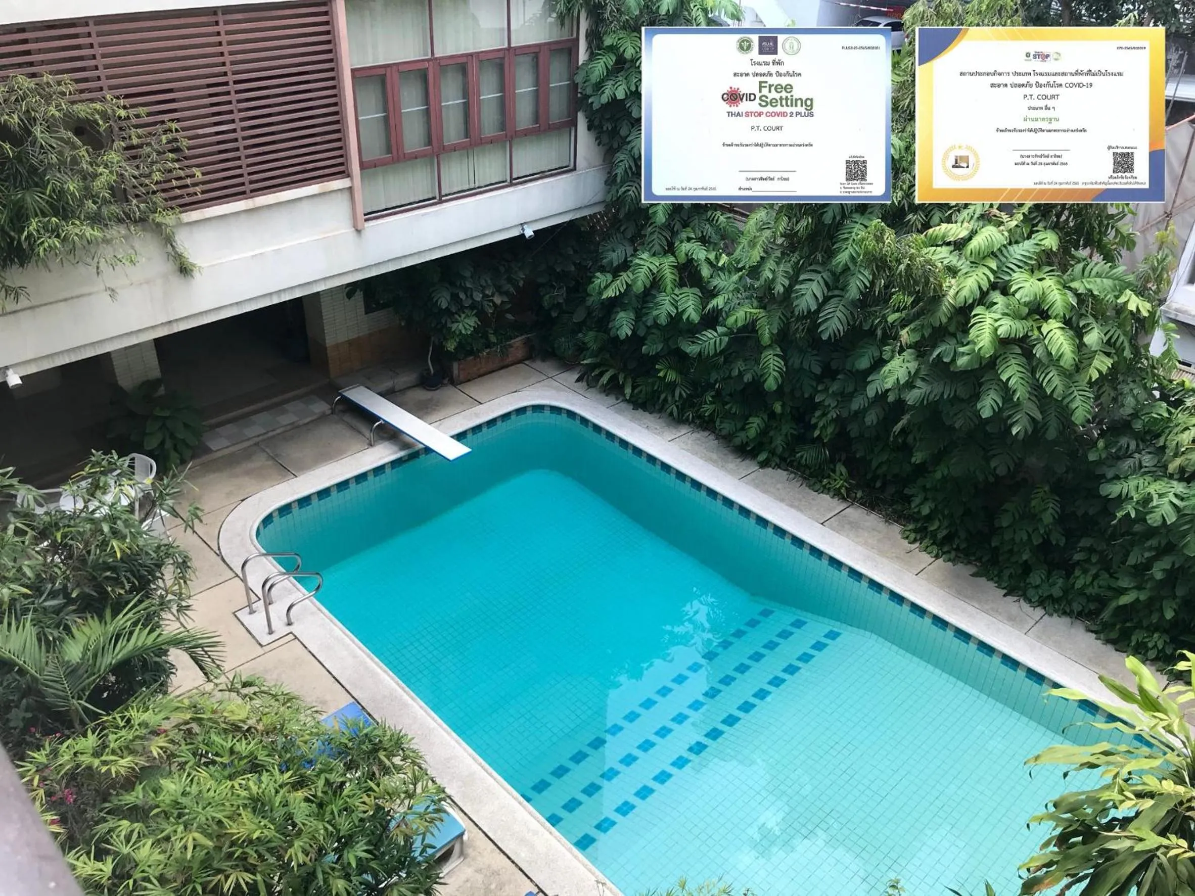 Pool view in P.T. Court