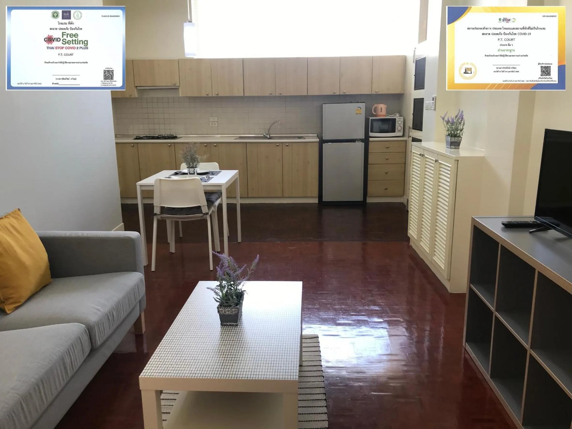 Kitchen or kitchenette in P.T. Court