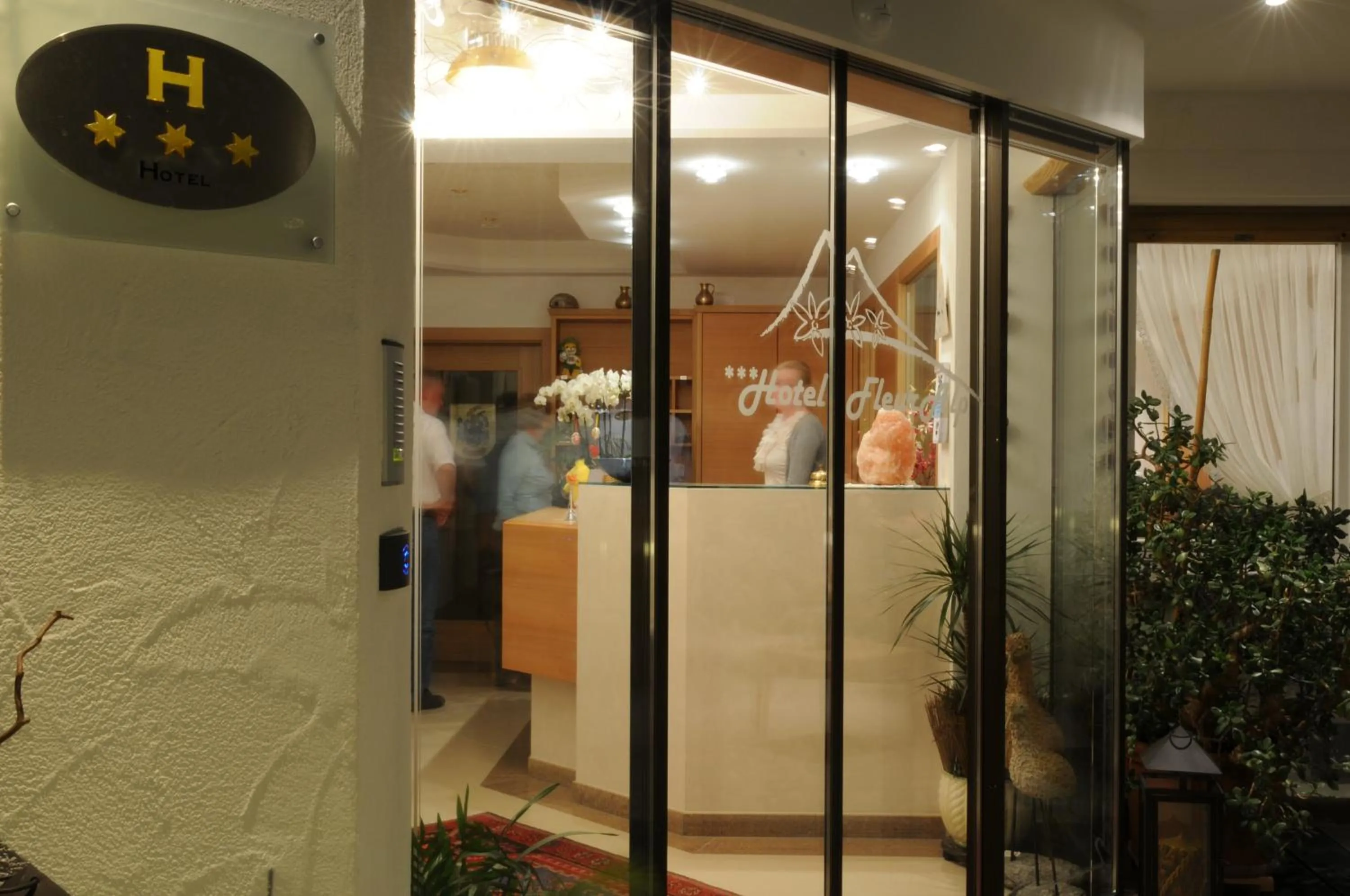Facade/entrance in Hotel FleurAlp