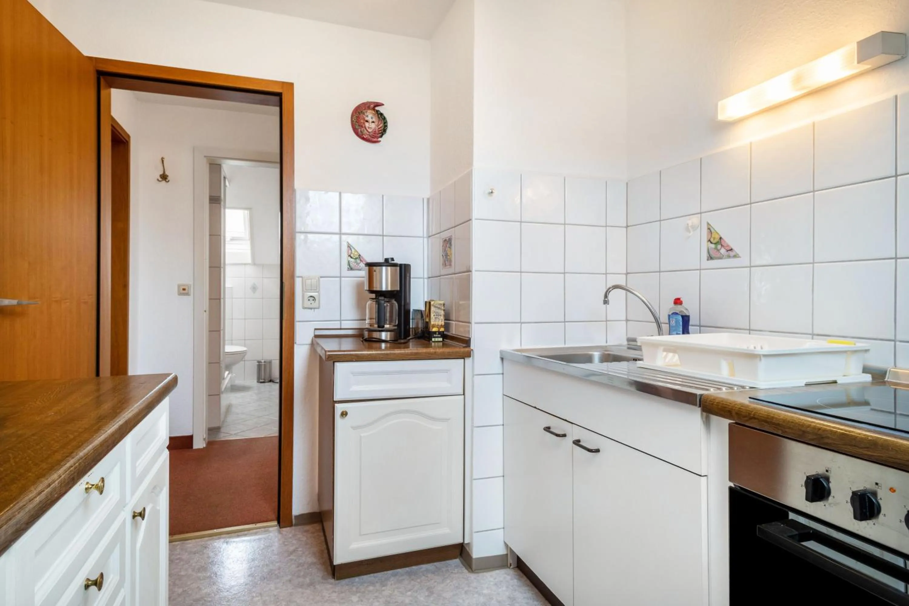 Kitchen or kitchenette in Hotel Garni Vitamari