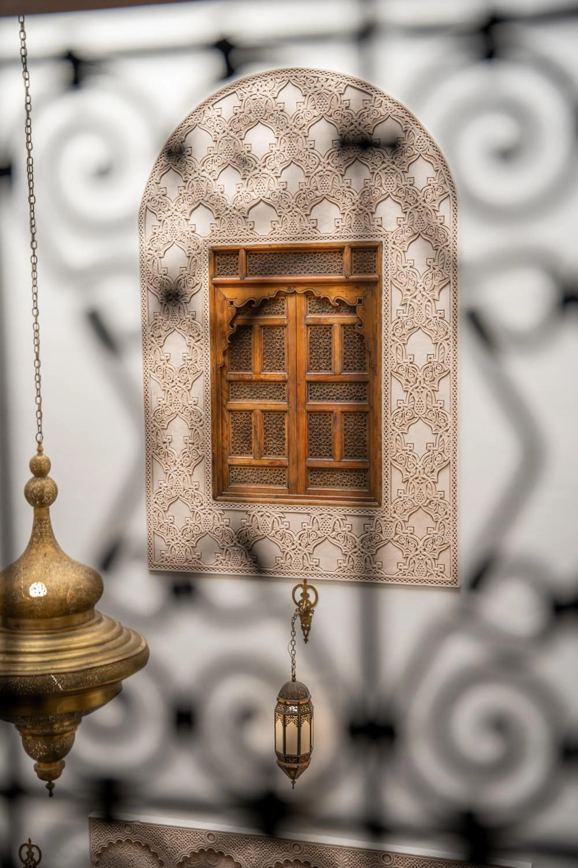 Decorative detail in Dar D'or Fes