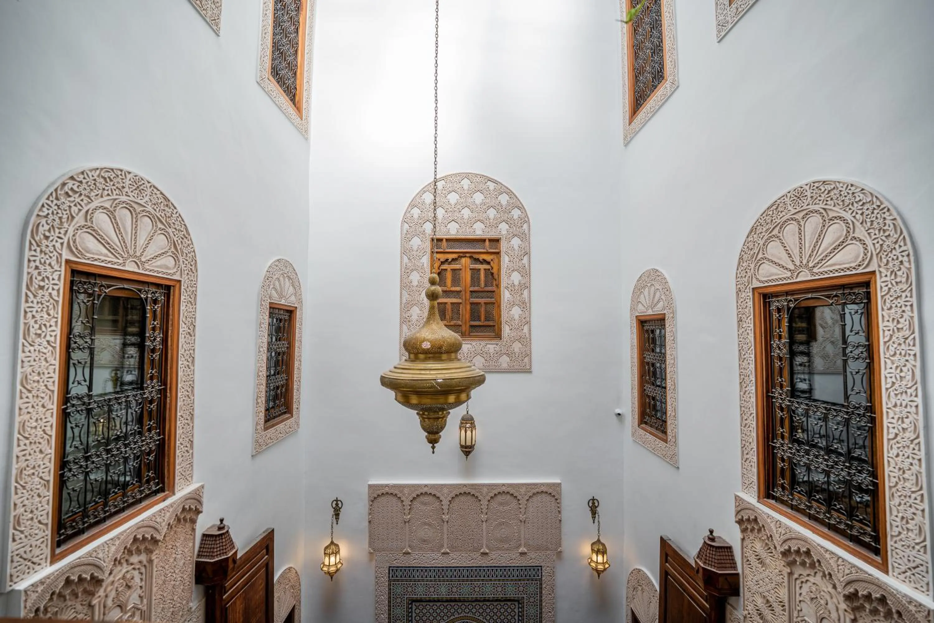 Inner courtyard view in Dar D'or Fes