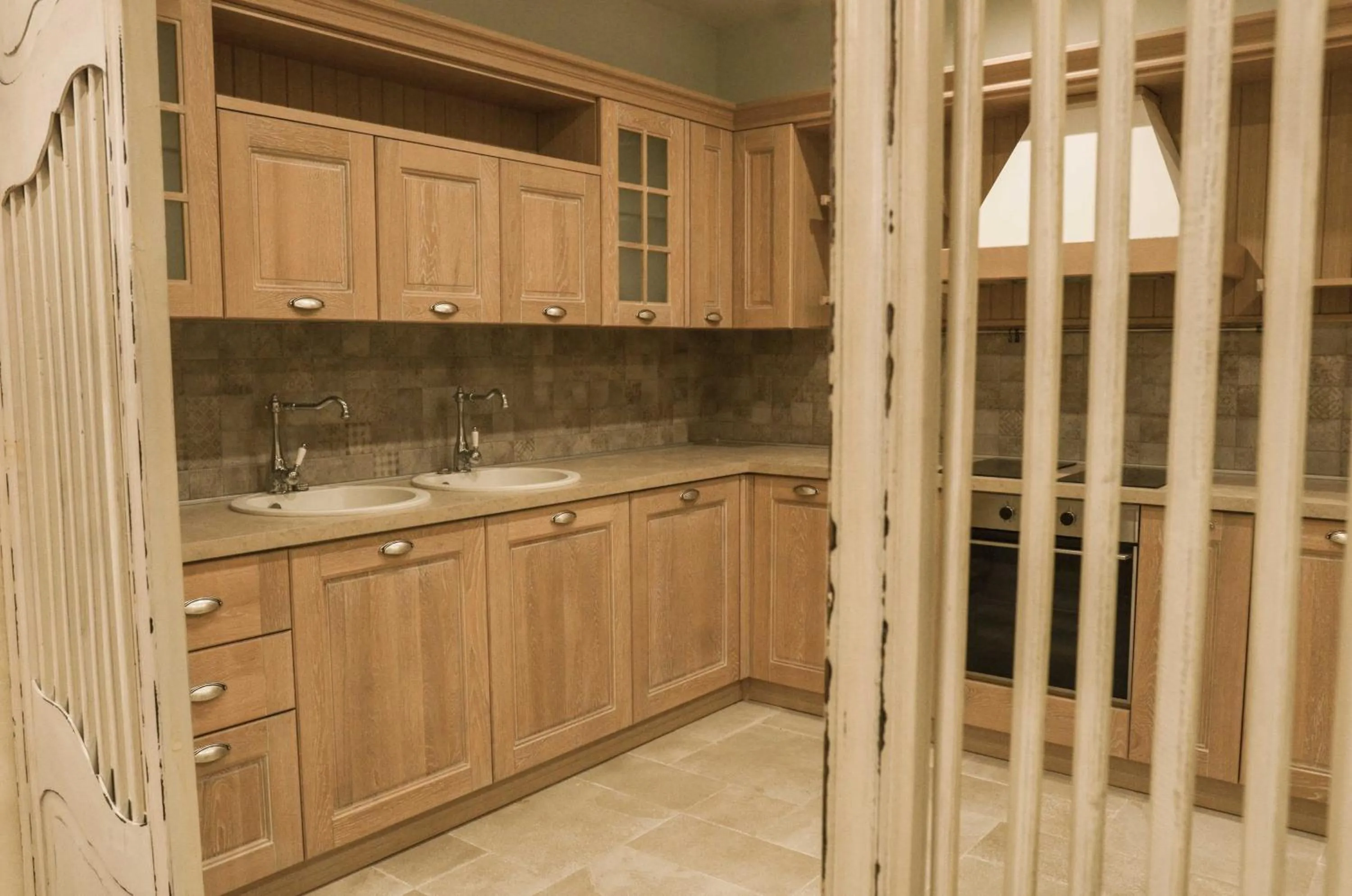 Kitchen or kitchenette in Residence Bilyana