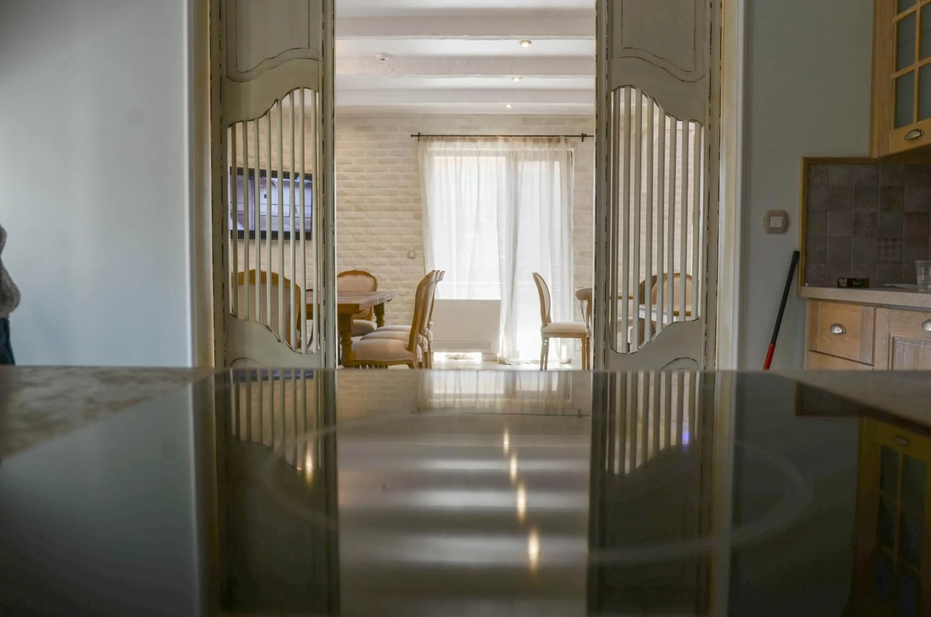 Kitchen or kitchenette in Residence Bilyana